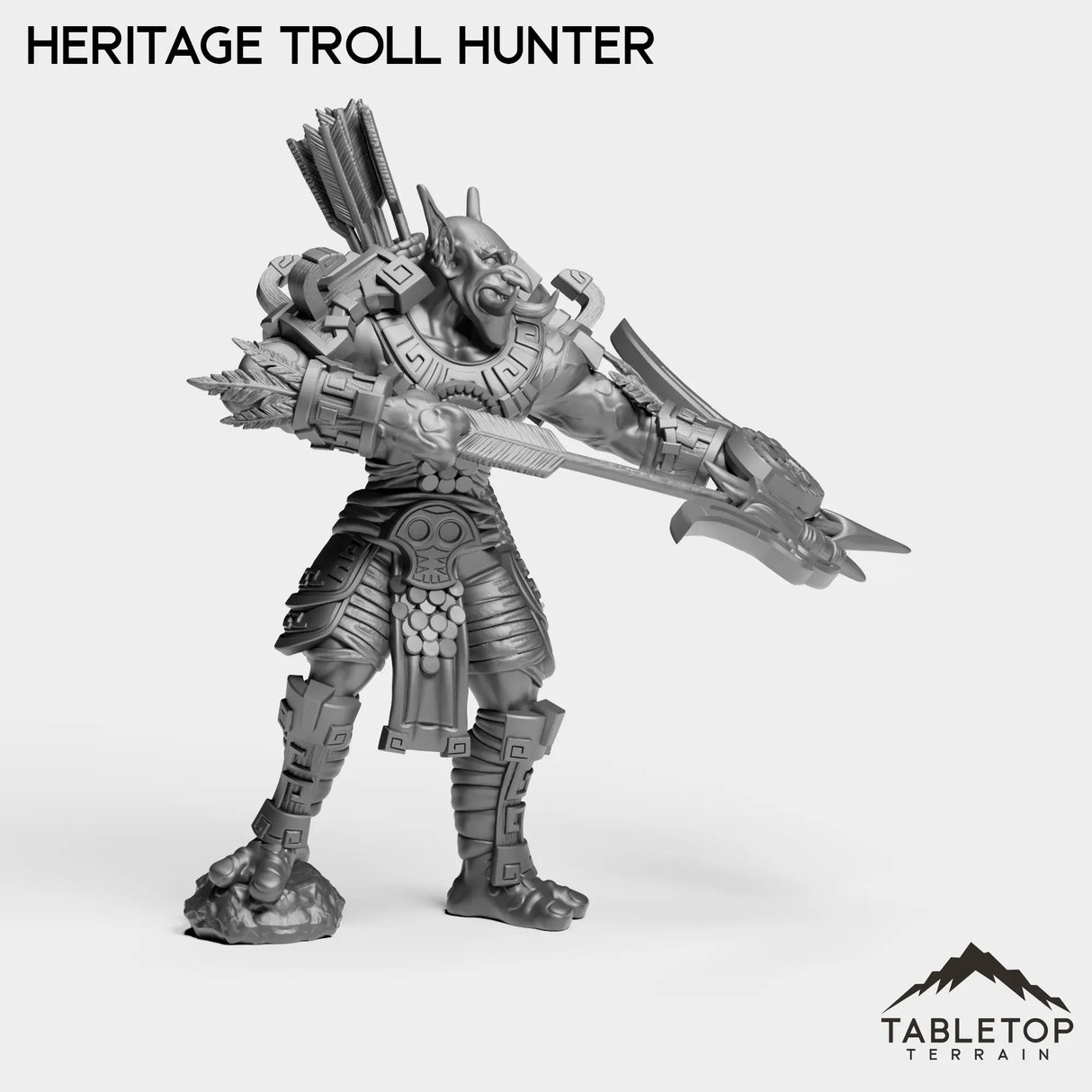 Tabletop Terrain Miniature Troll Heritage Hunter