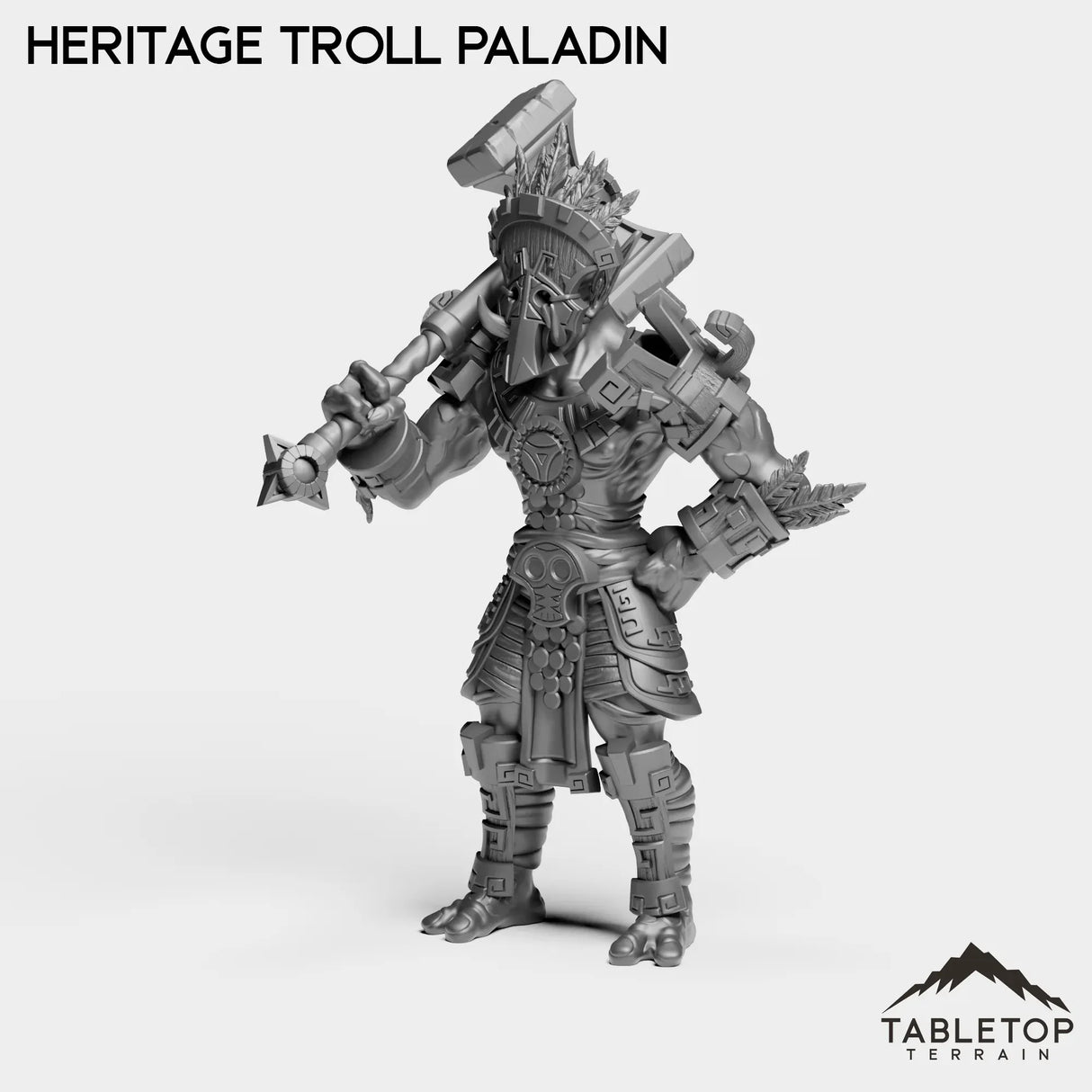 Tabletop Terrain Miniature Troll Heritage Paladin
