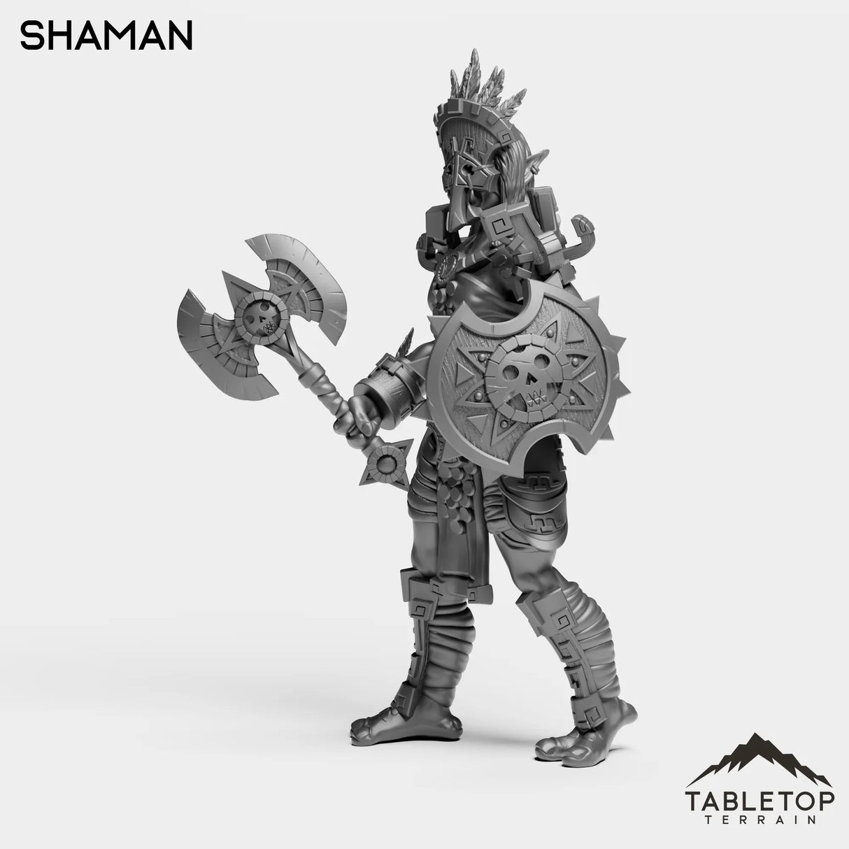 Tabletop Terrain Miniature Troll Heritage Shaman Female