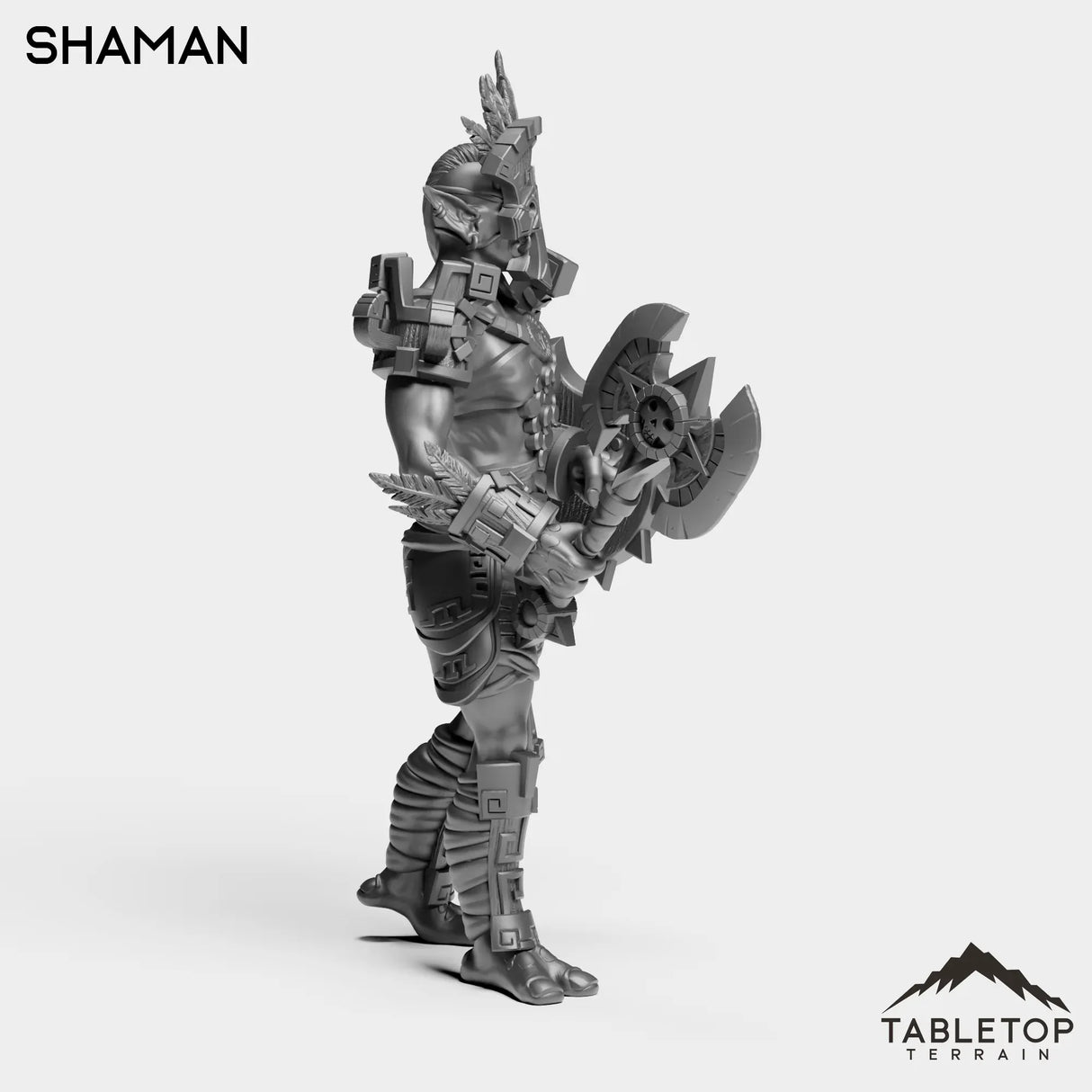 Tabletop Terrain Miniature Troll Heritage Shaman Female