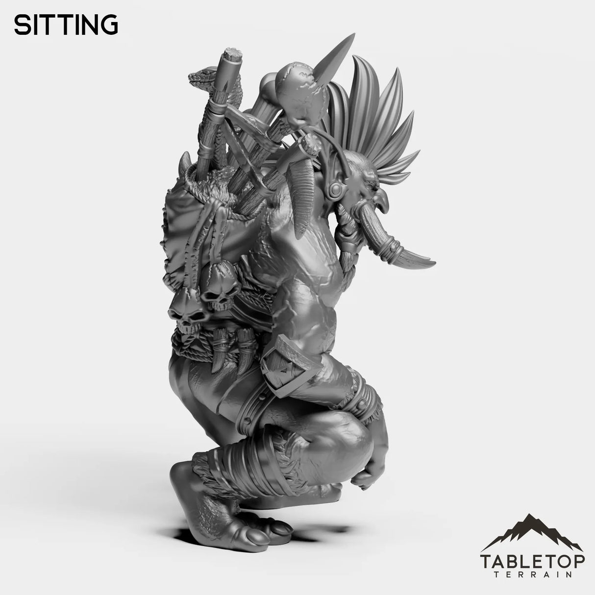 Tabletop Terrain Miniature Troll Leader