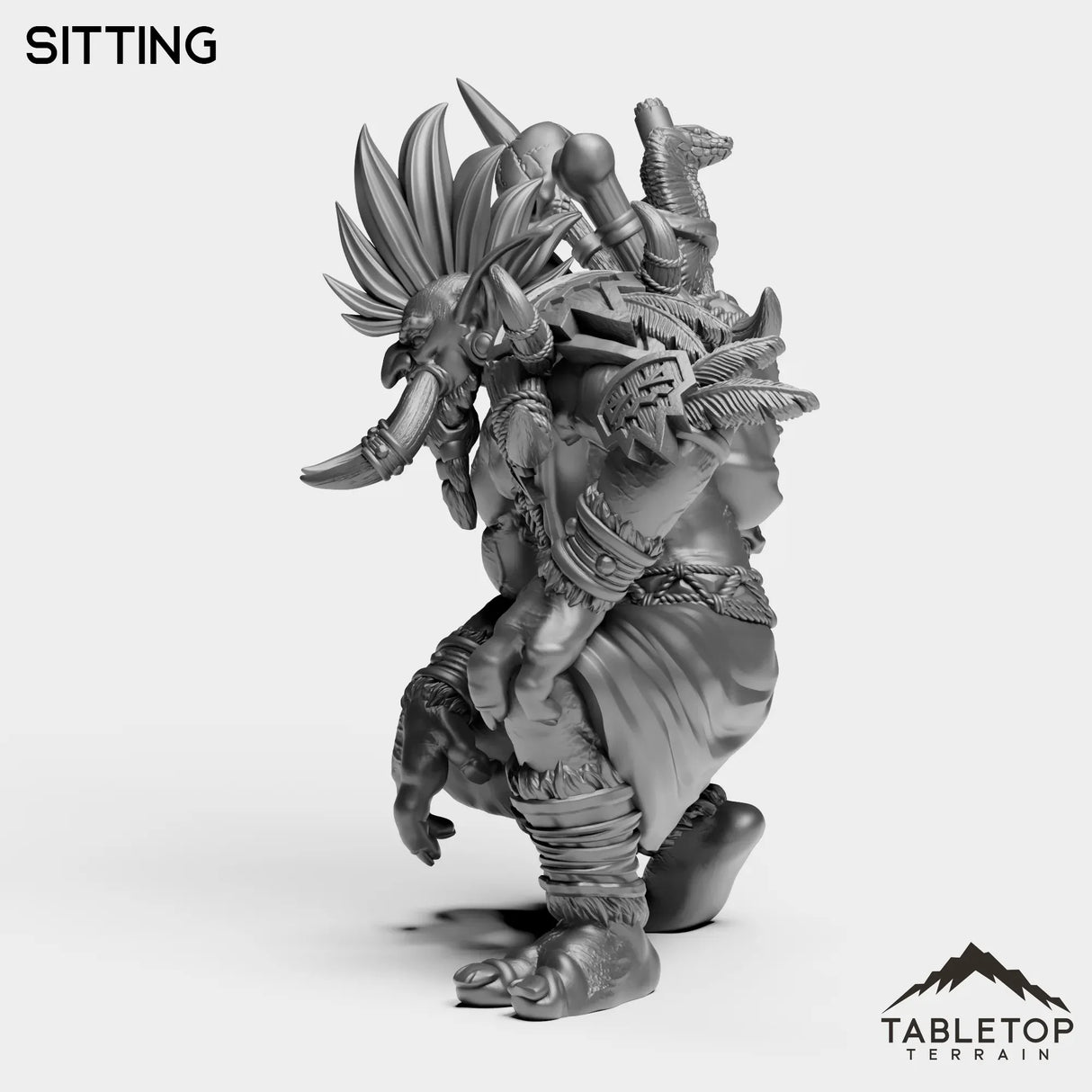 Tabletop Terrain Miniature Troll Leader