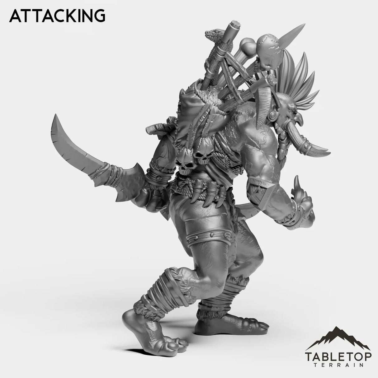 Tabletop Terrain Miniature Troll Leader