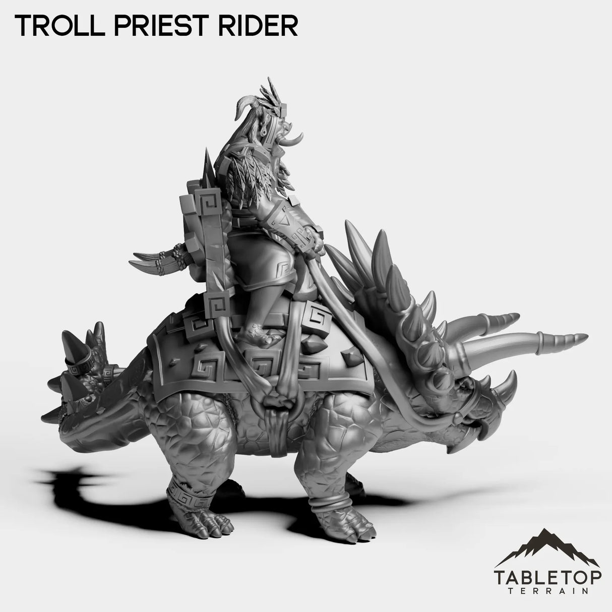 Tabletop Terrain Miniature Troll Priest Rider