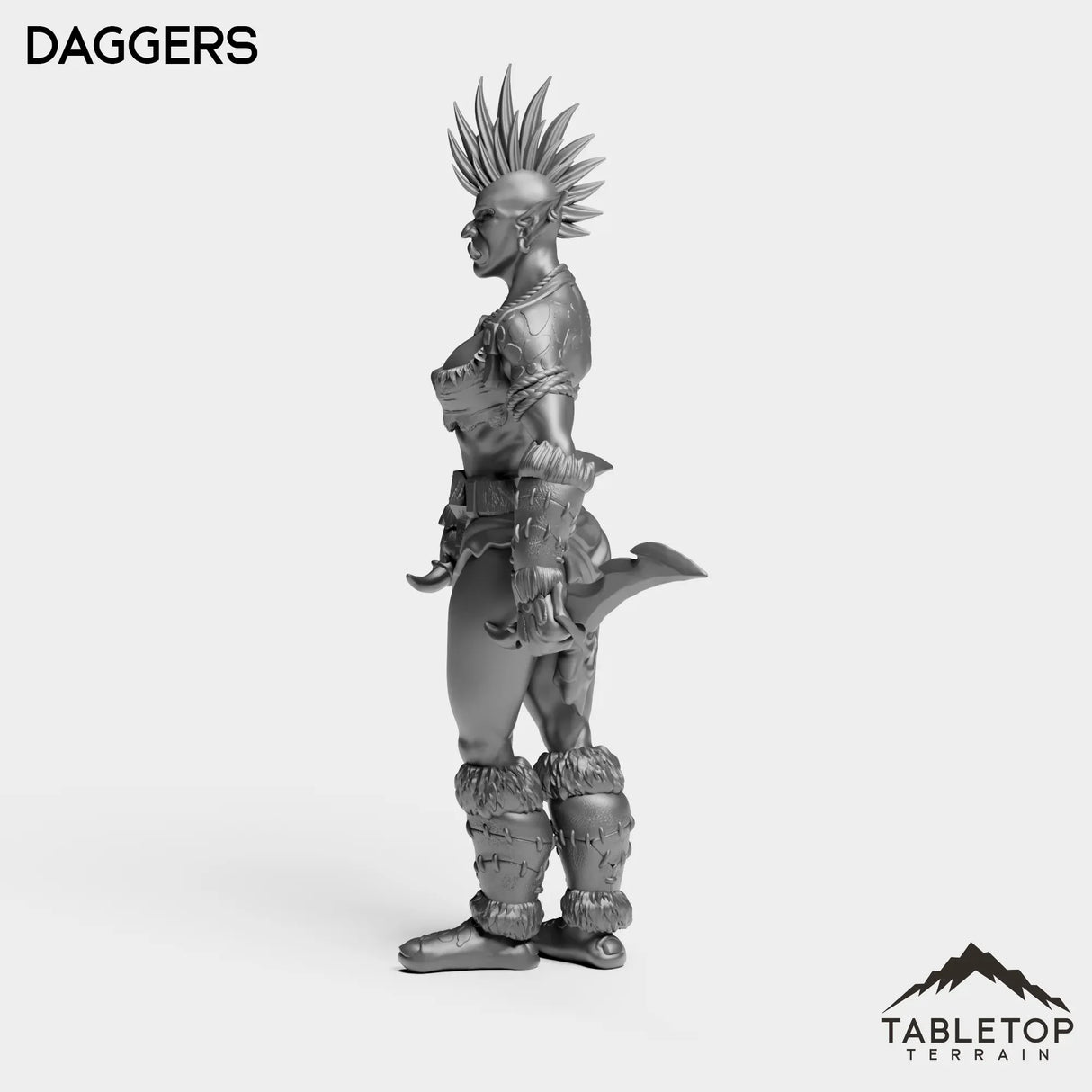 Tabletop Terrain Miniature Troll Tribe Berserker Rogue Female