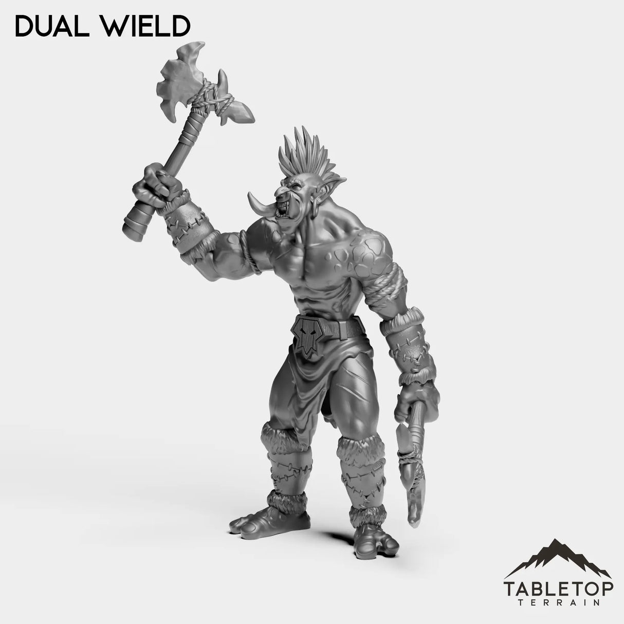 Tabletop Terrain Miniature Troll Tribe Berserker Warrior