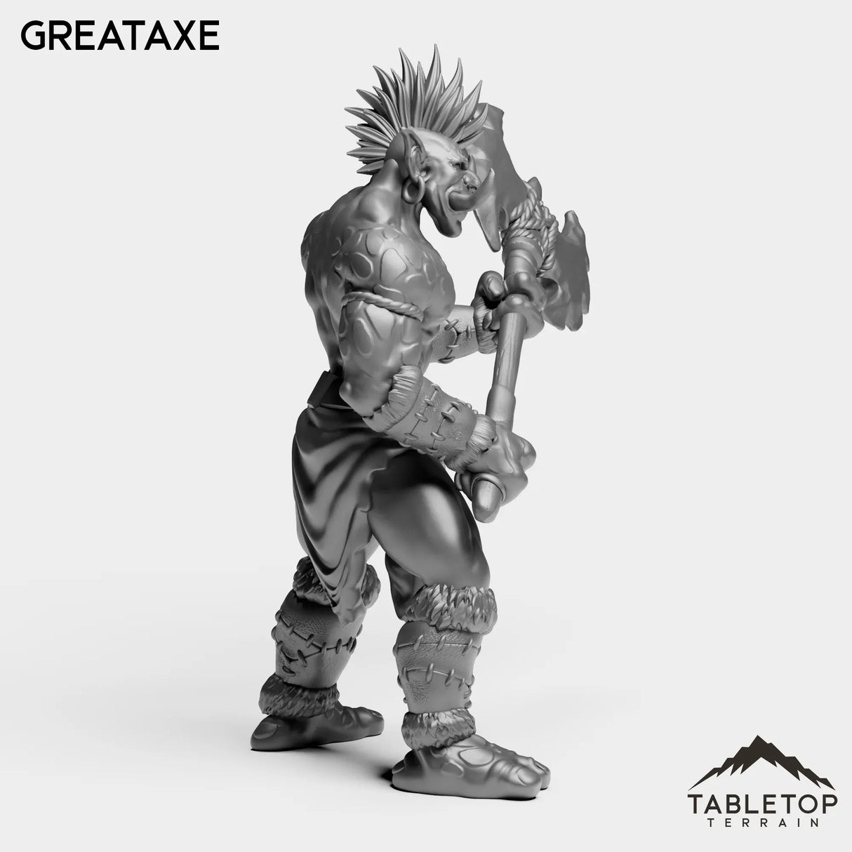 Tabletop Terrain Miniature Troll Tribe Berserker Warrior