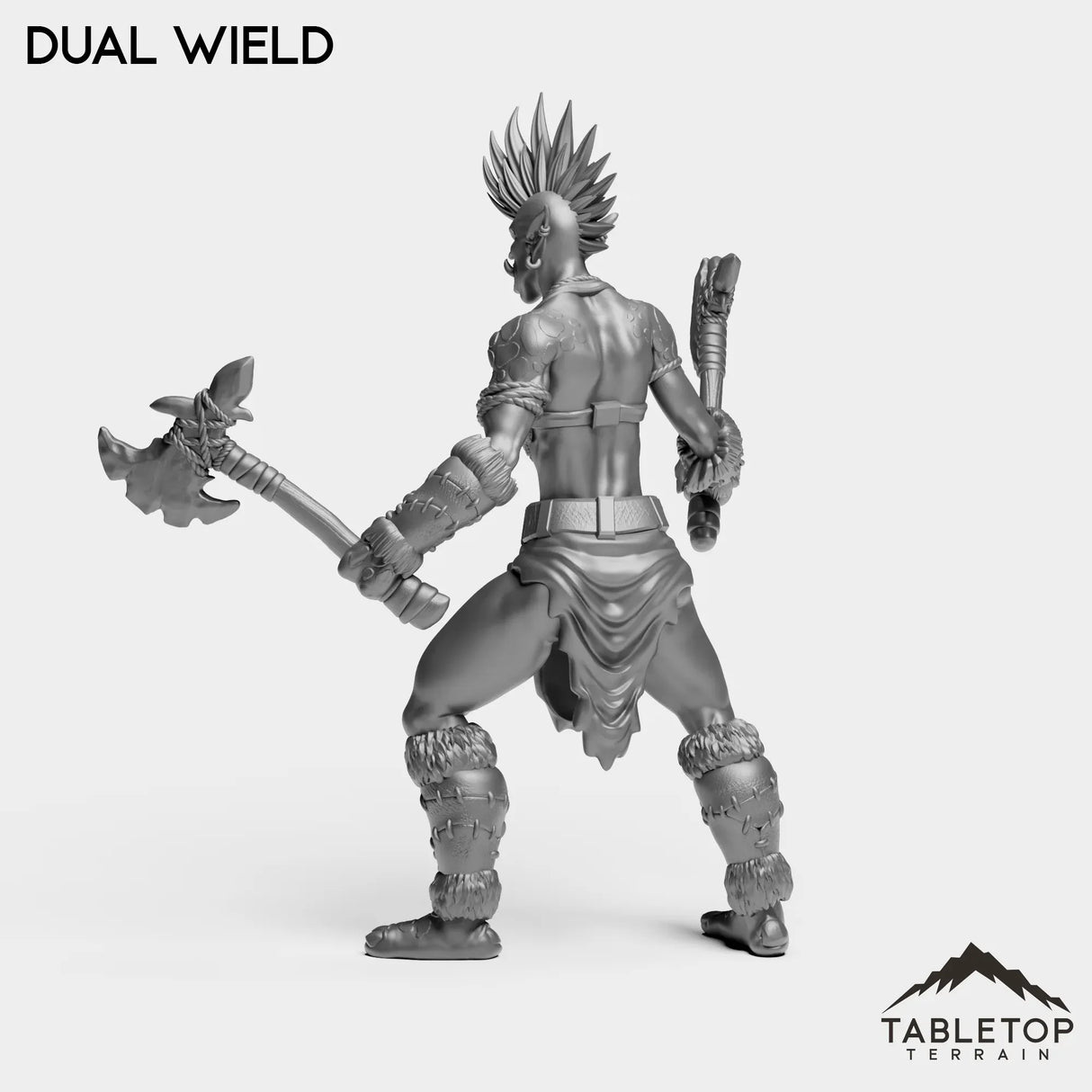 Tabletop Terrain Miniature Troll Tribe Berserker Warrior Female