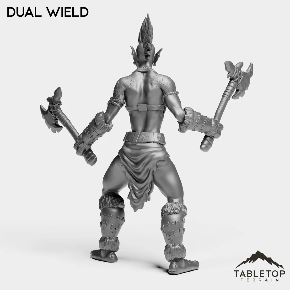 Tabletop Terrain Miniature Troll Tribe Berserker Warrior Female