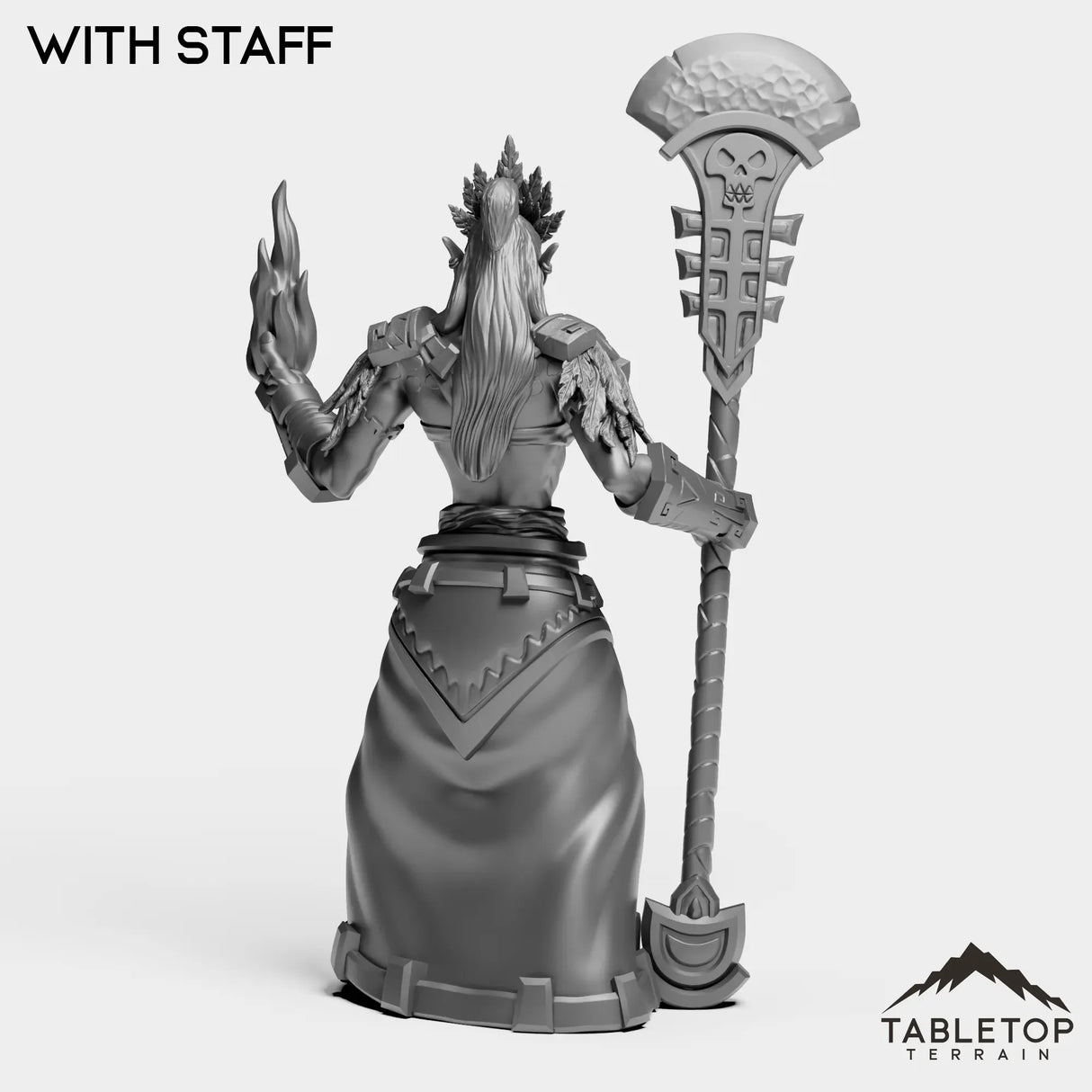 Tabletop Terrain Miniature Troll Tribe Priest Female