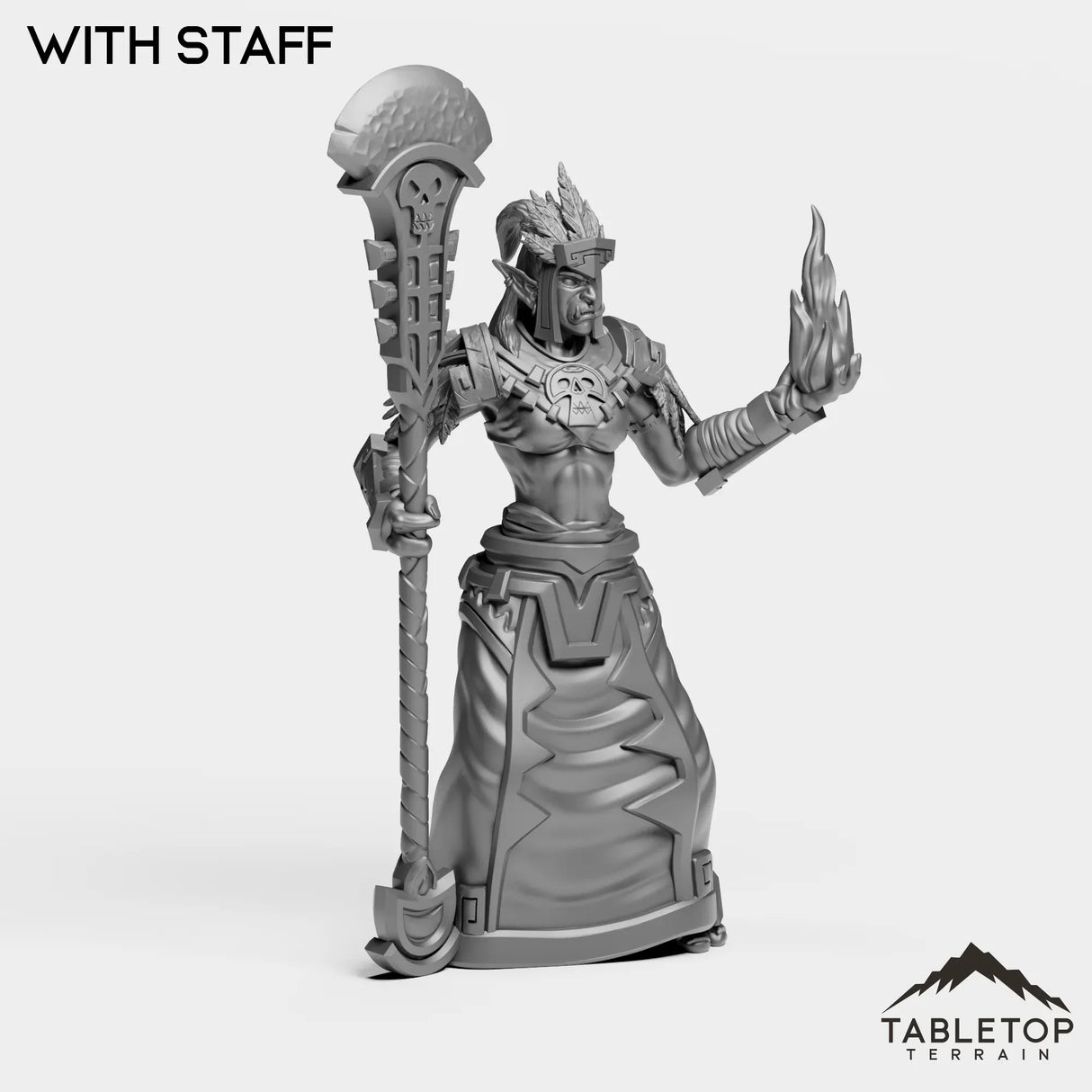Tabletop Terrain Miniature Troll Tribe Priest Female