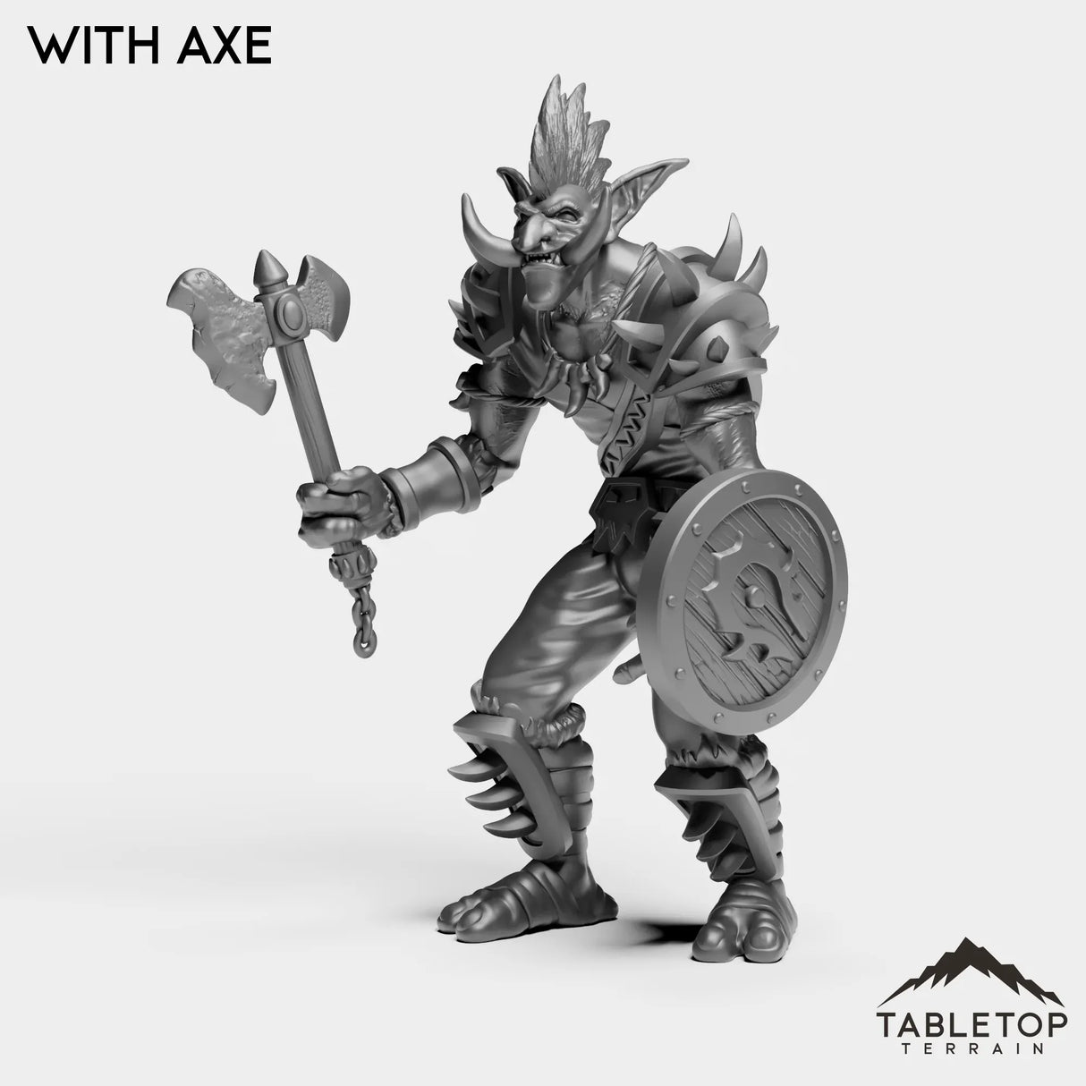 Tabletop Terrain Miniature Troll Warrior