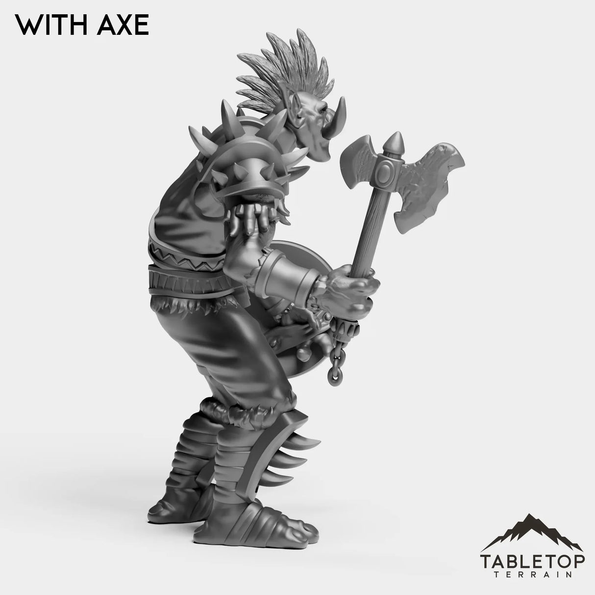 Tabletop Terrain Miniature Troll Warrior