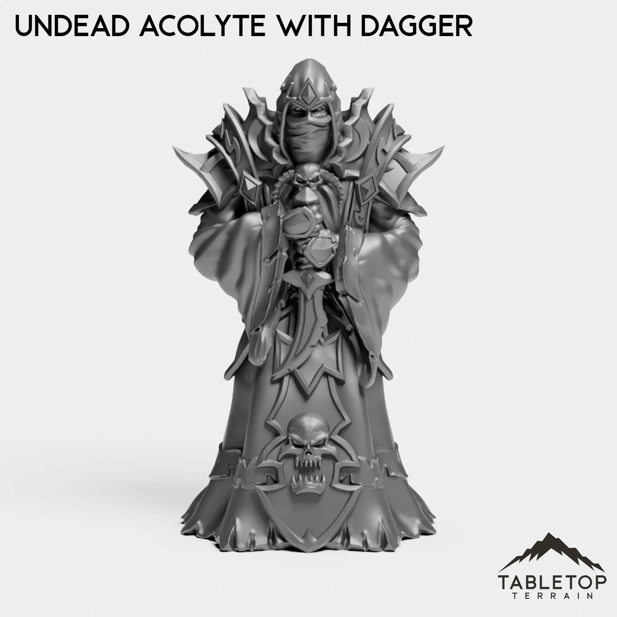Tabletop Terrain Miniature Undead Acolyte with Dagger Undead Acolytes