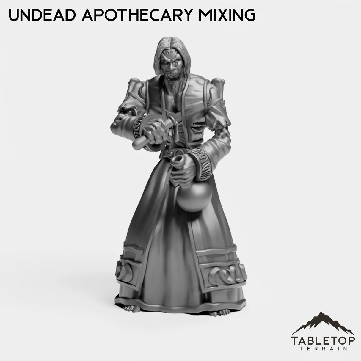 Tabletop Terrain Miniature Undead Apothecary Mixing Undead Apothecary