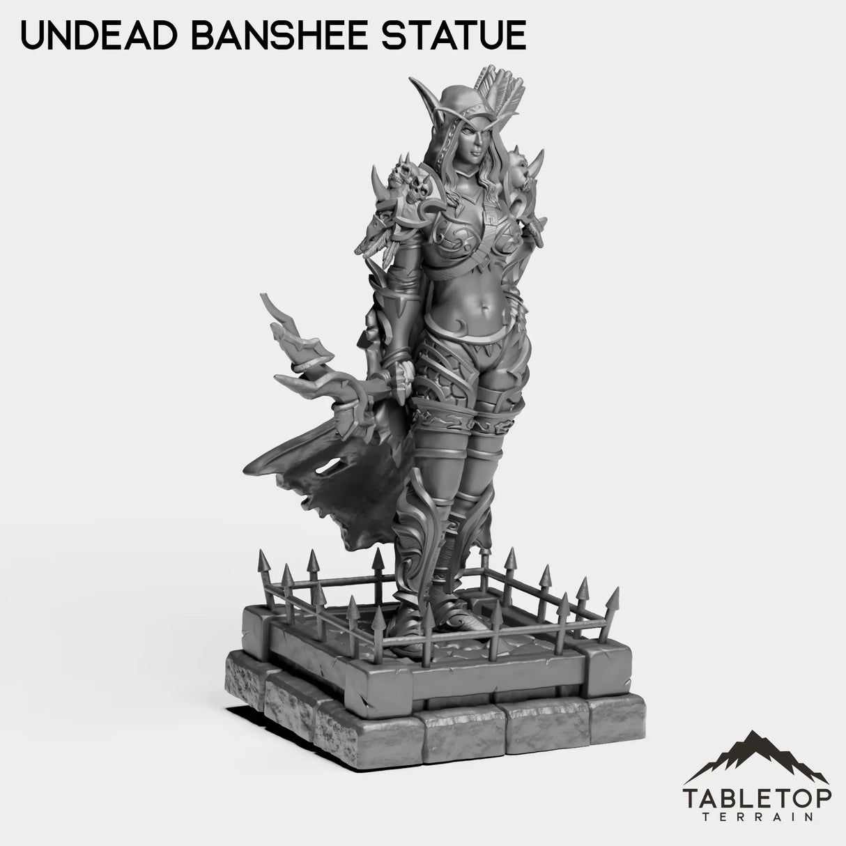 Tabletop Terrain Miniature Undead Banshee Statue