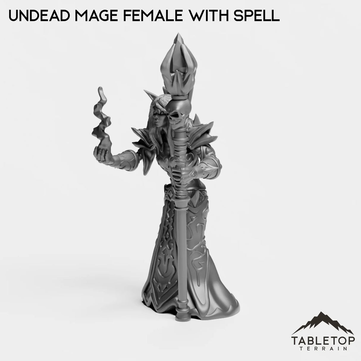 Tabletop Terrain Miniature Undead Basic Mage Female