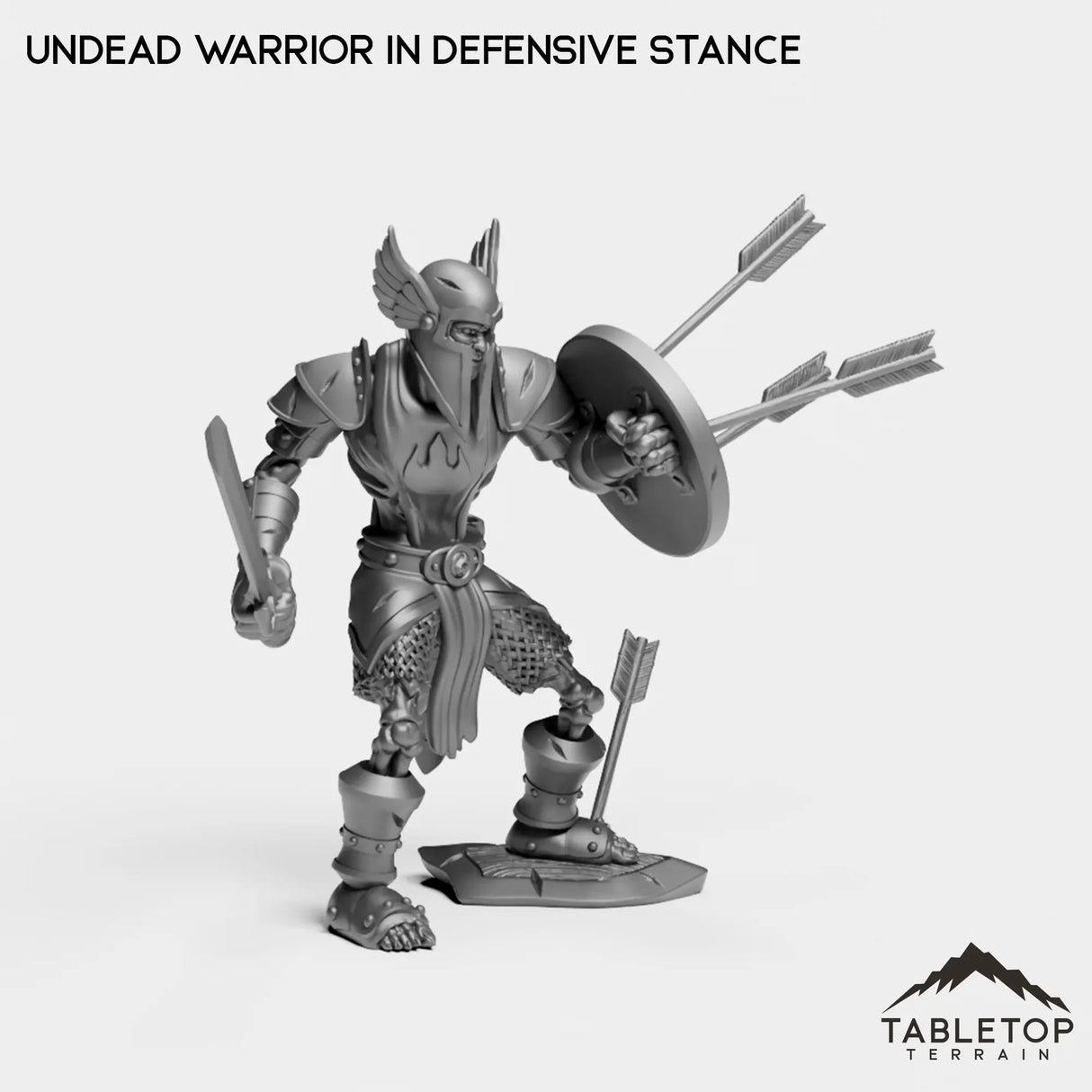 Tabletop Terrain Miniature Undead Basic Warrior