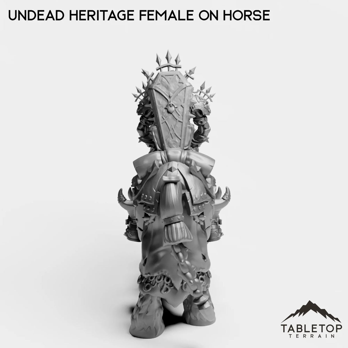 Tabletop Terrain Miniature Undead Heritage Female on Horse