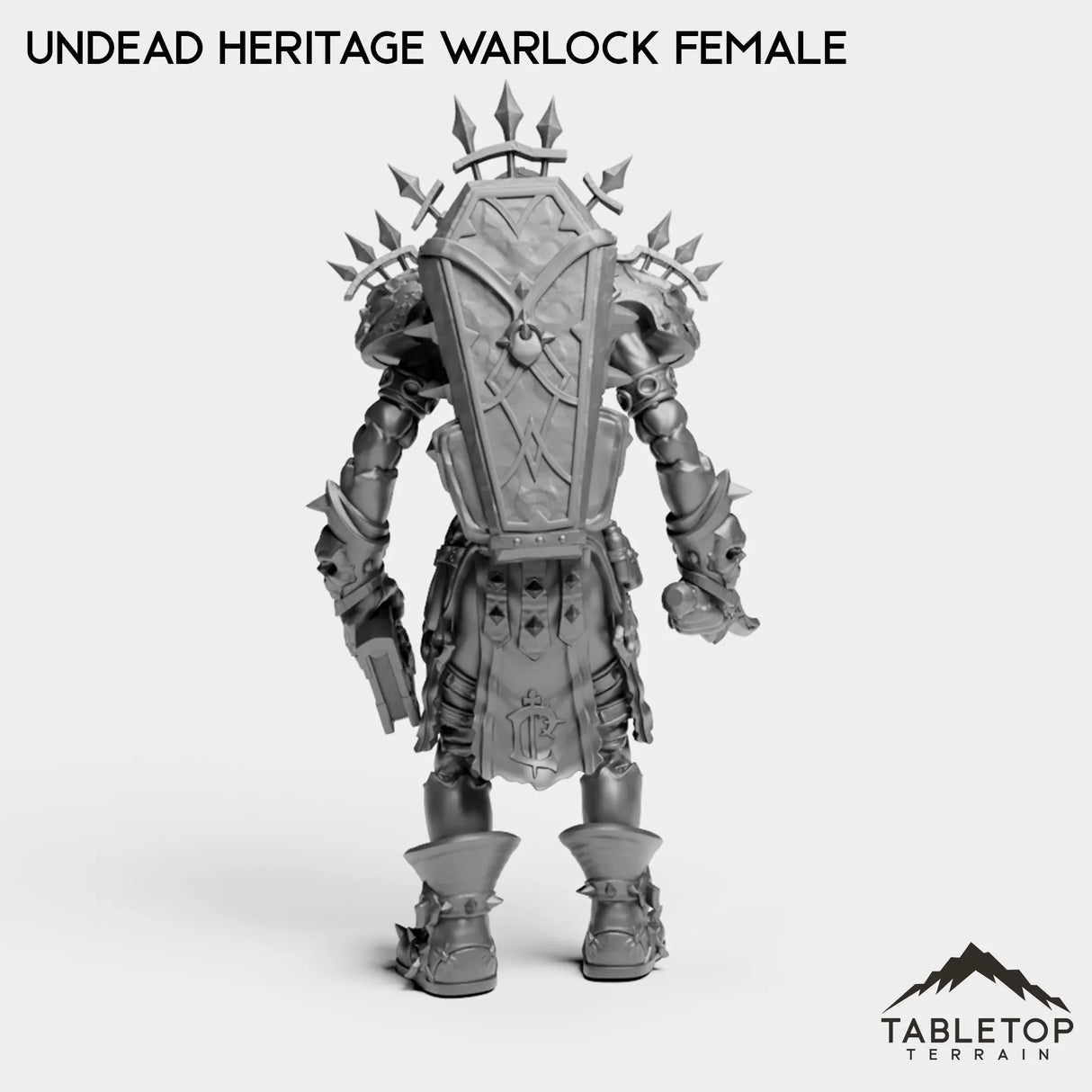 Tabletop Terrain Miniature Undead Heritage Warlock Female