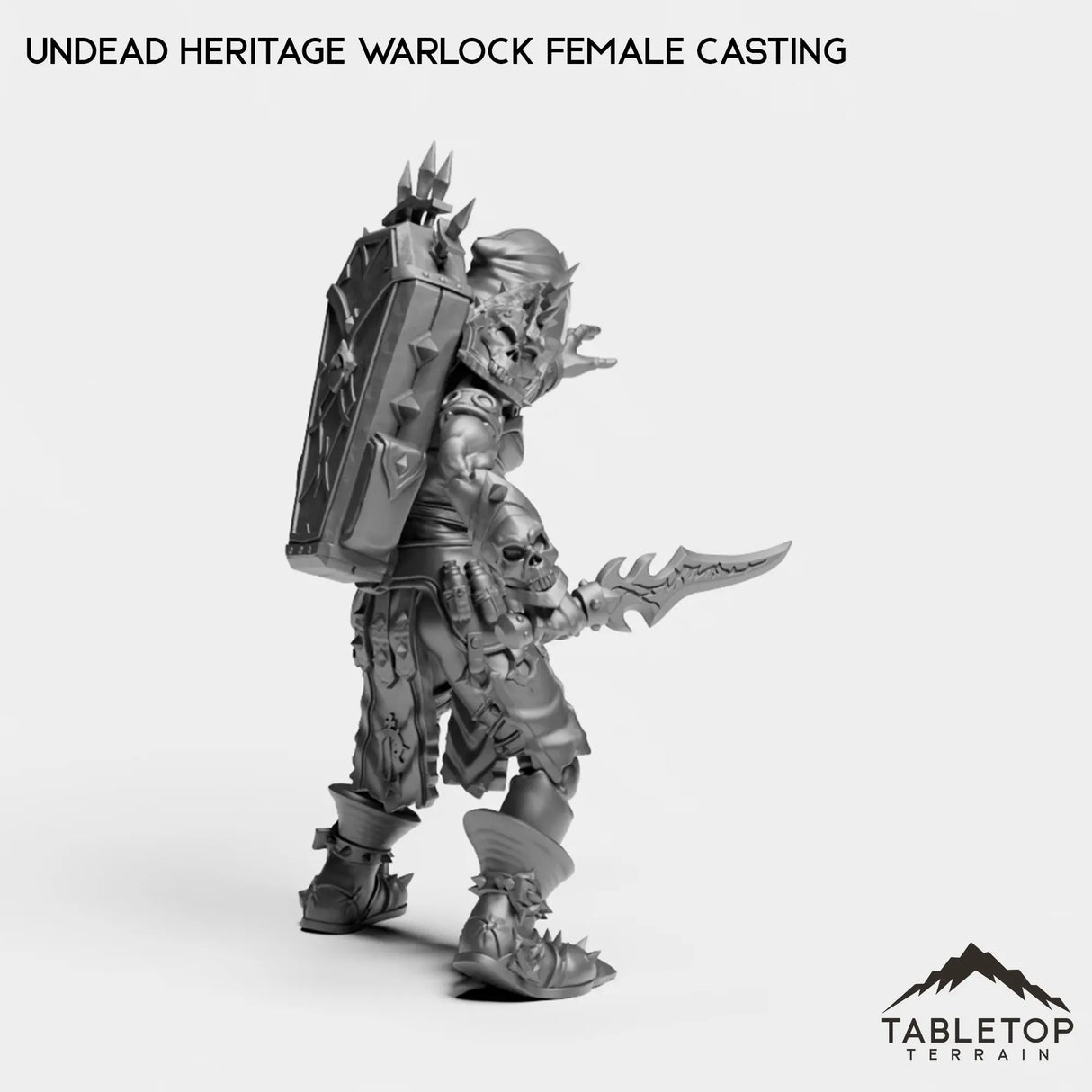 Tabletop Terrain Miniature Undead Heritage Warlock Female