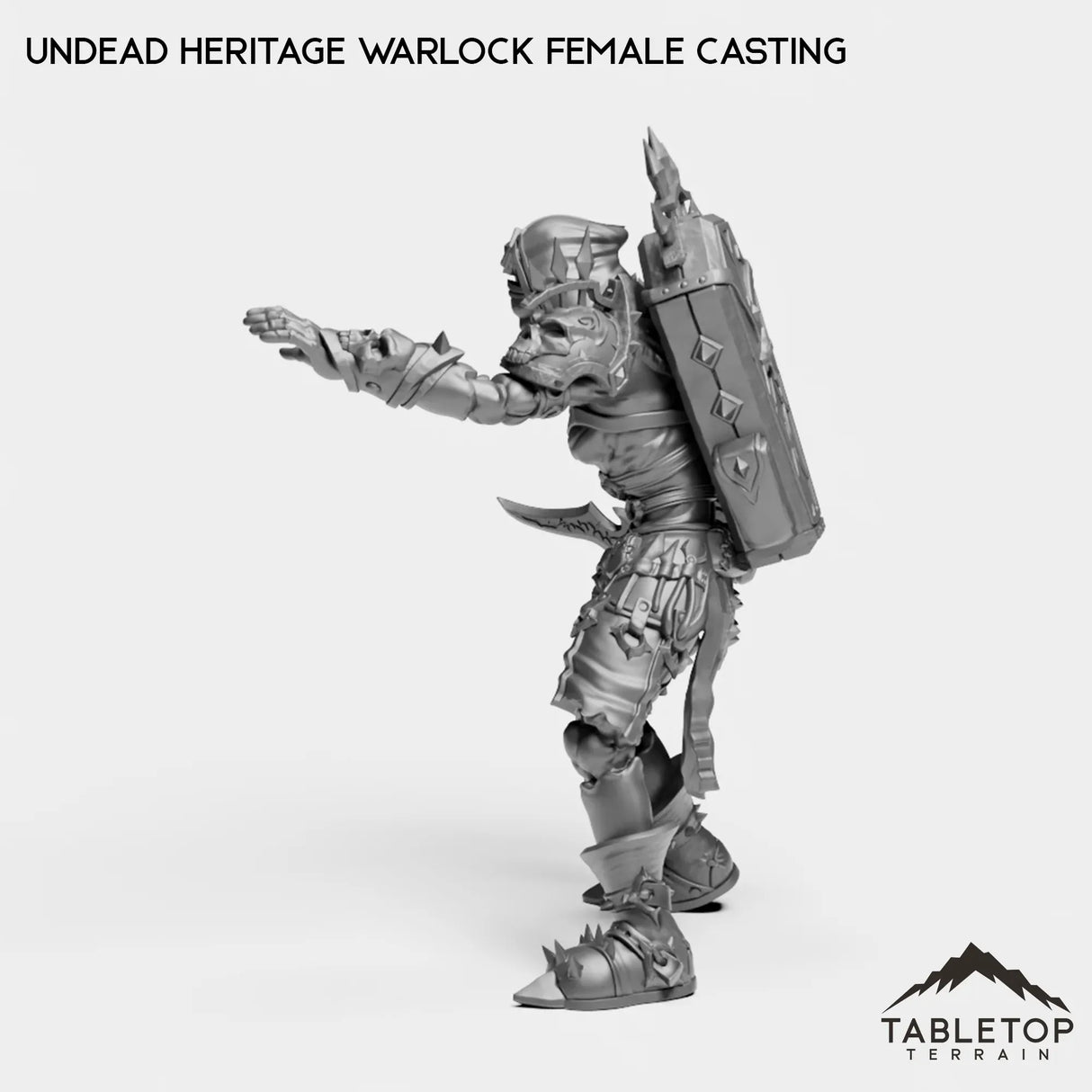 Tabletop Terrain Miniature Undead Heritage Warlock Female