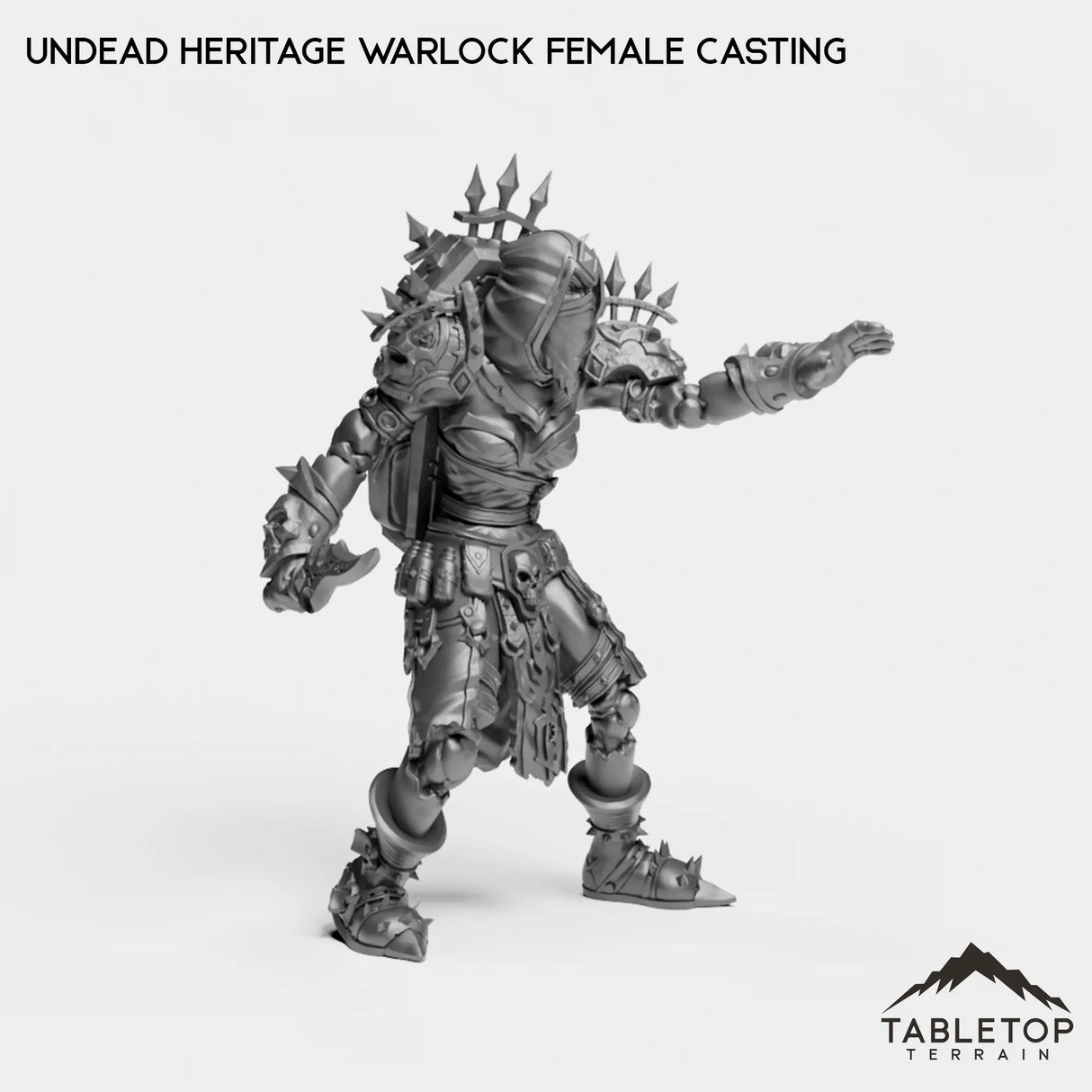 Tabletop Terrain Miniature Undead Heritage Warlock Female