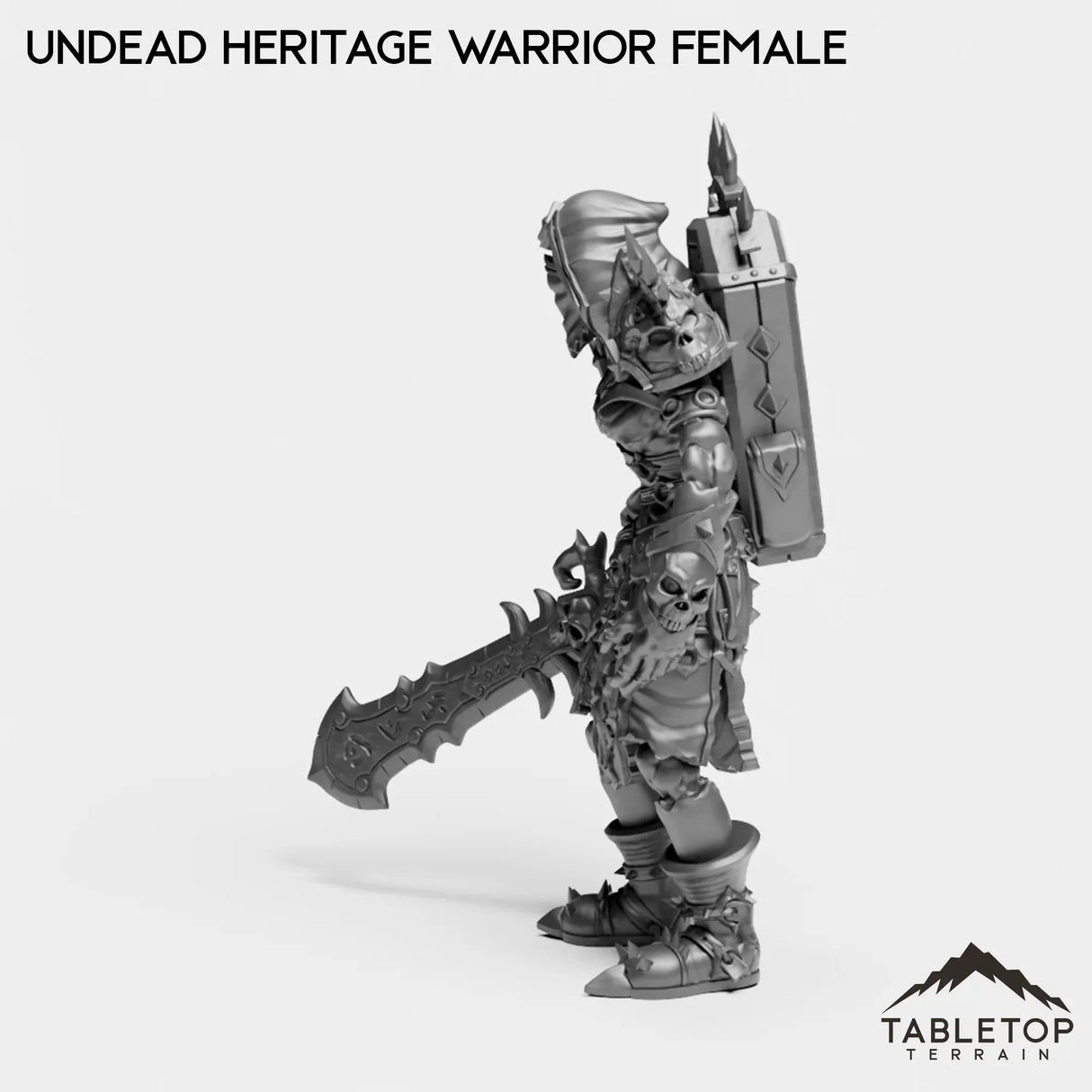 Tabletop Terrain Miniature Undead Heritage Warrior Female