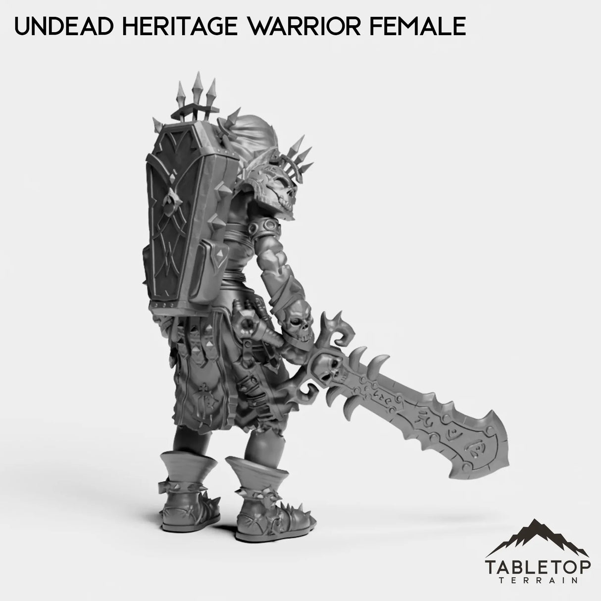 Tabletop Terrain Miniature Undead Heritage Warrior Female