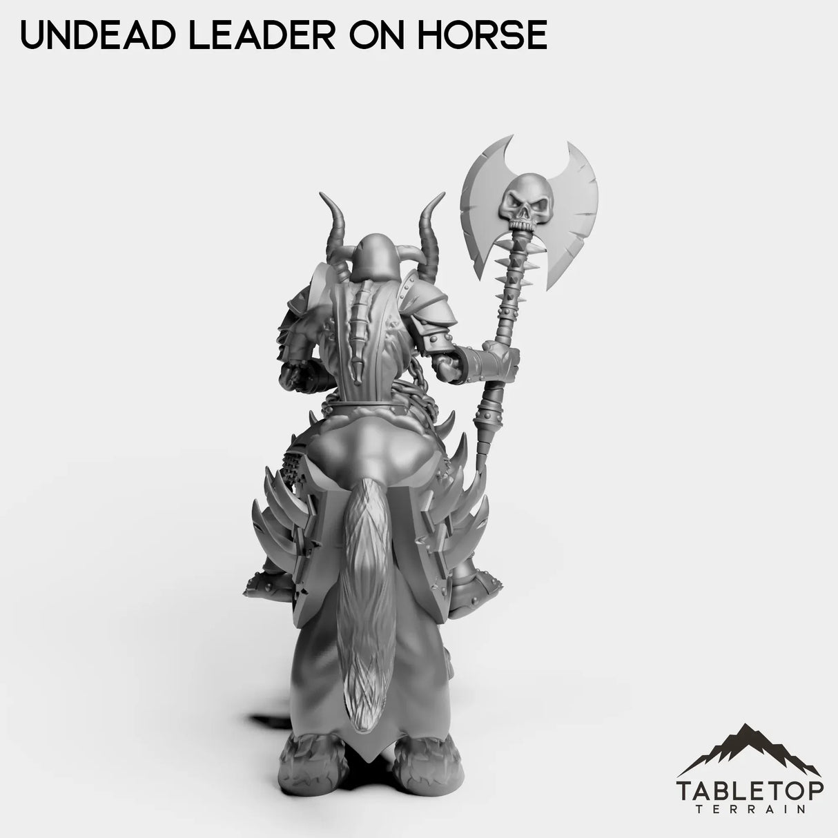 Tabletop Terrain Miniature Undead Leader on Horse