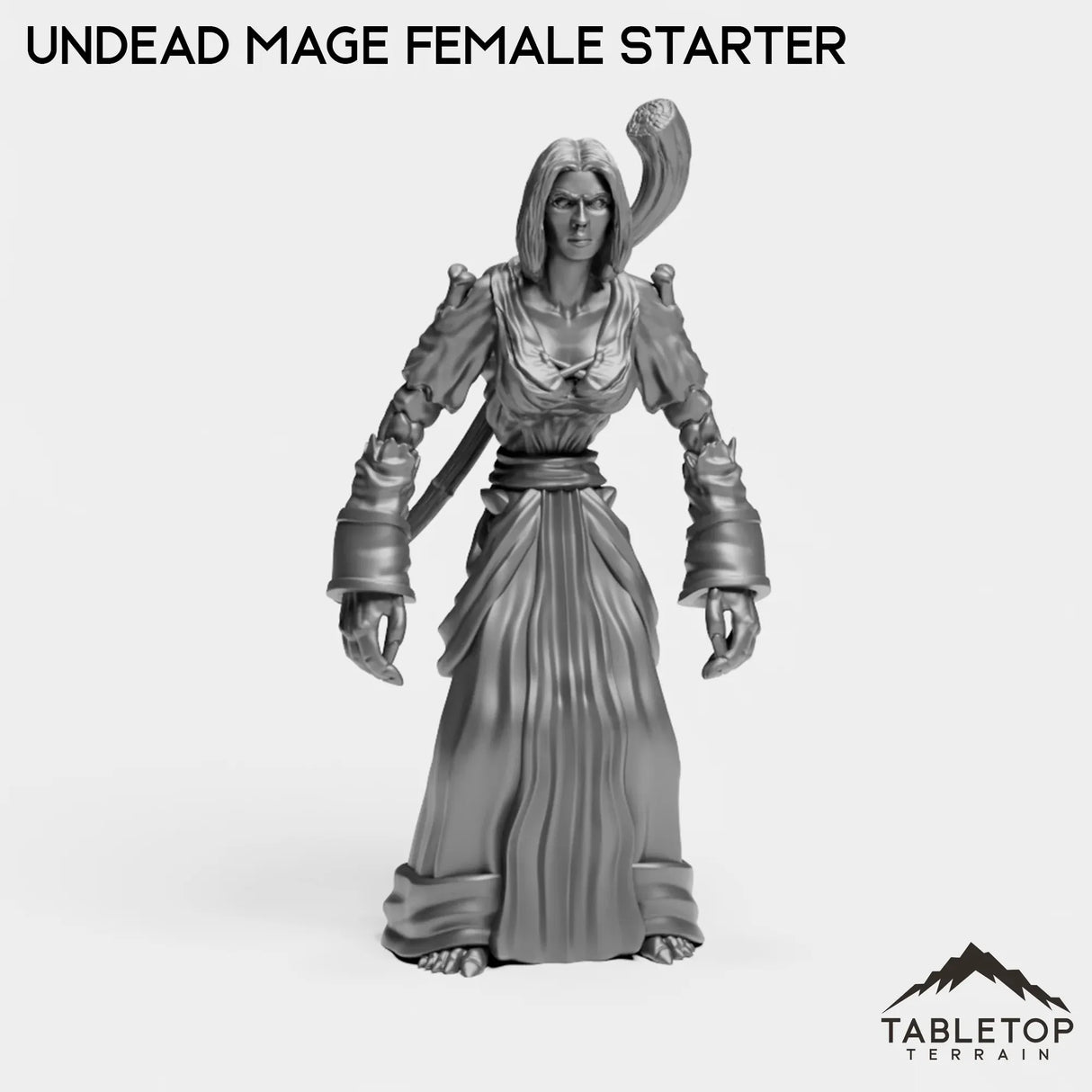 Tabletop Terrain Miniature Undead Mage Female Starter Undead Starter Mage Female