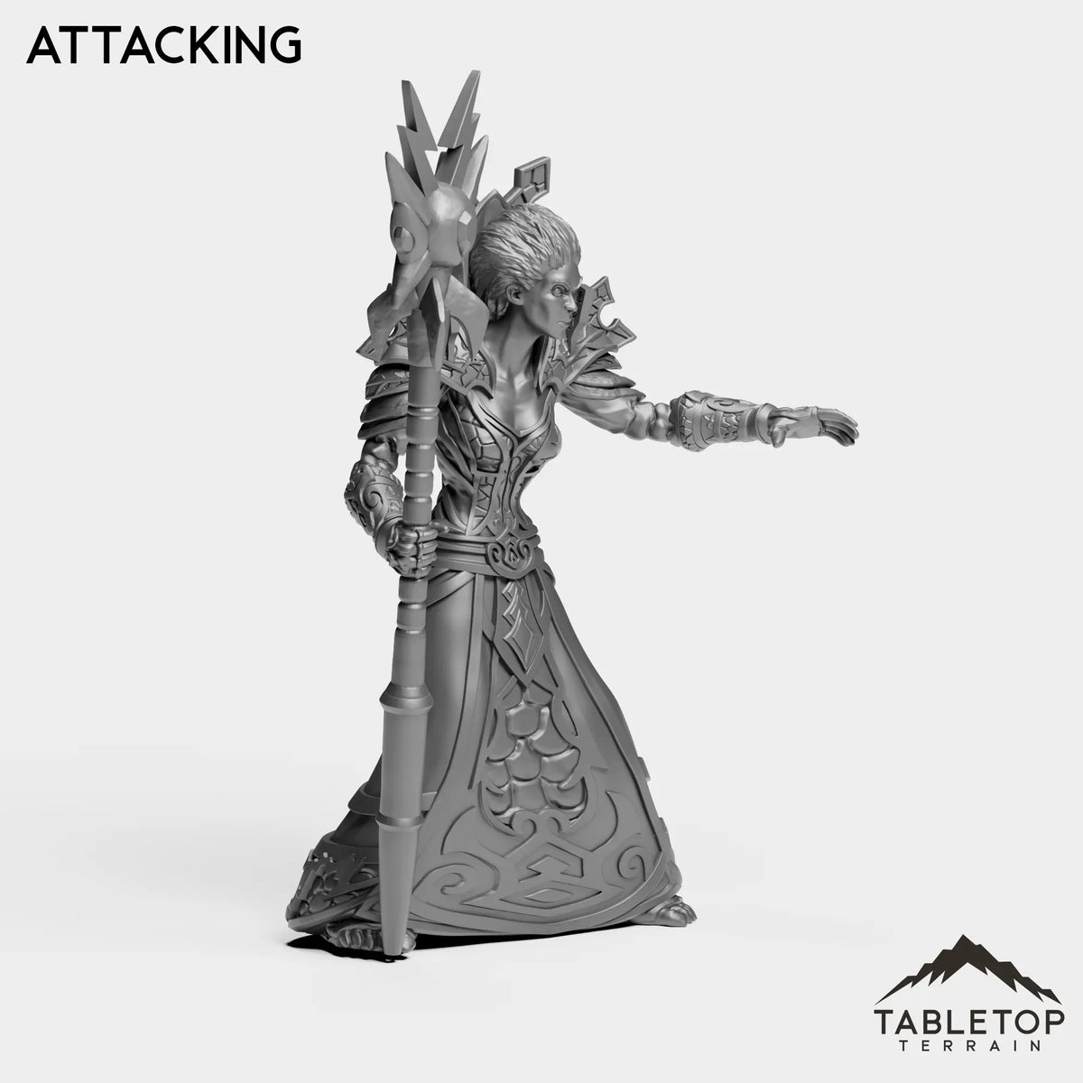 Tabletop Terrain Miniature Undead Mage Female Tier 1