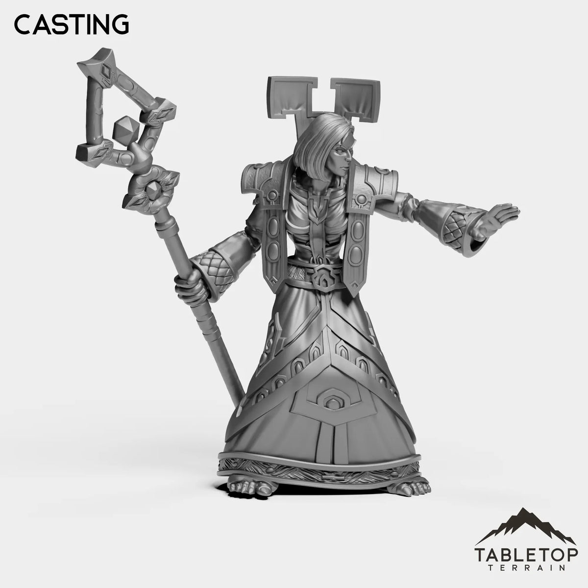 Tabletop Terrain Miniature Undead Priest Female Tier 1