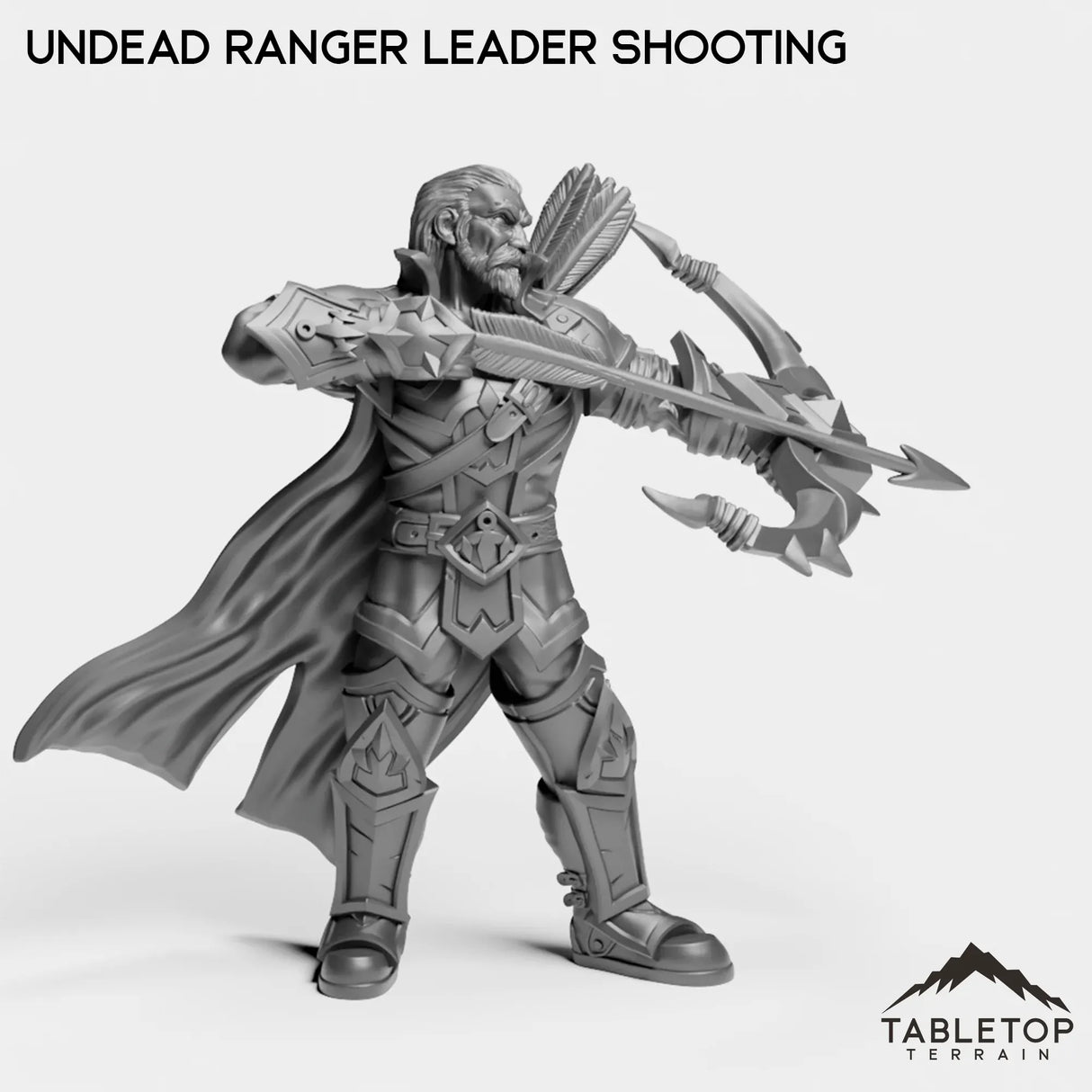 Tabletop Terrain Miniature Undead Ranger Leader