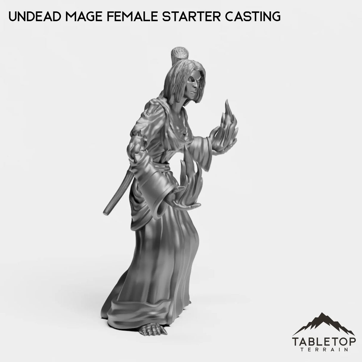 Tabletop Terrain Miniature Undead Starter Mage Female
