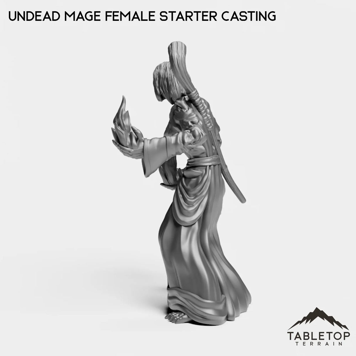 Tabletop Terrain Miniature Undead Starter Mage Female