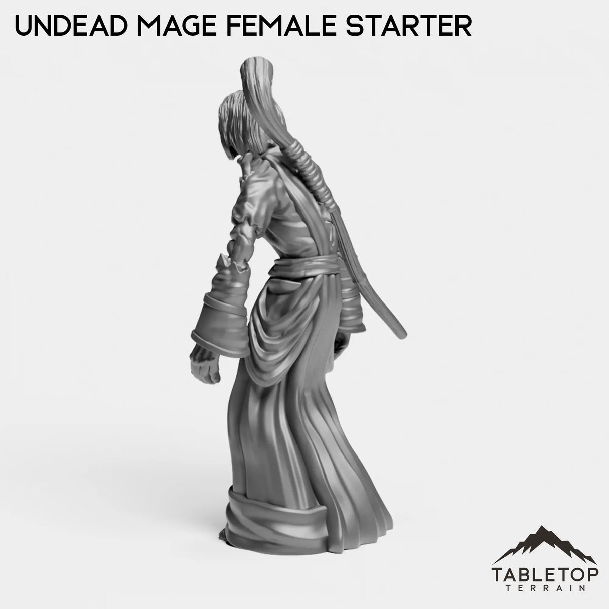 Tabletop Terrain Miniature Undead Starter Mage Female