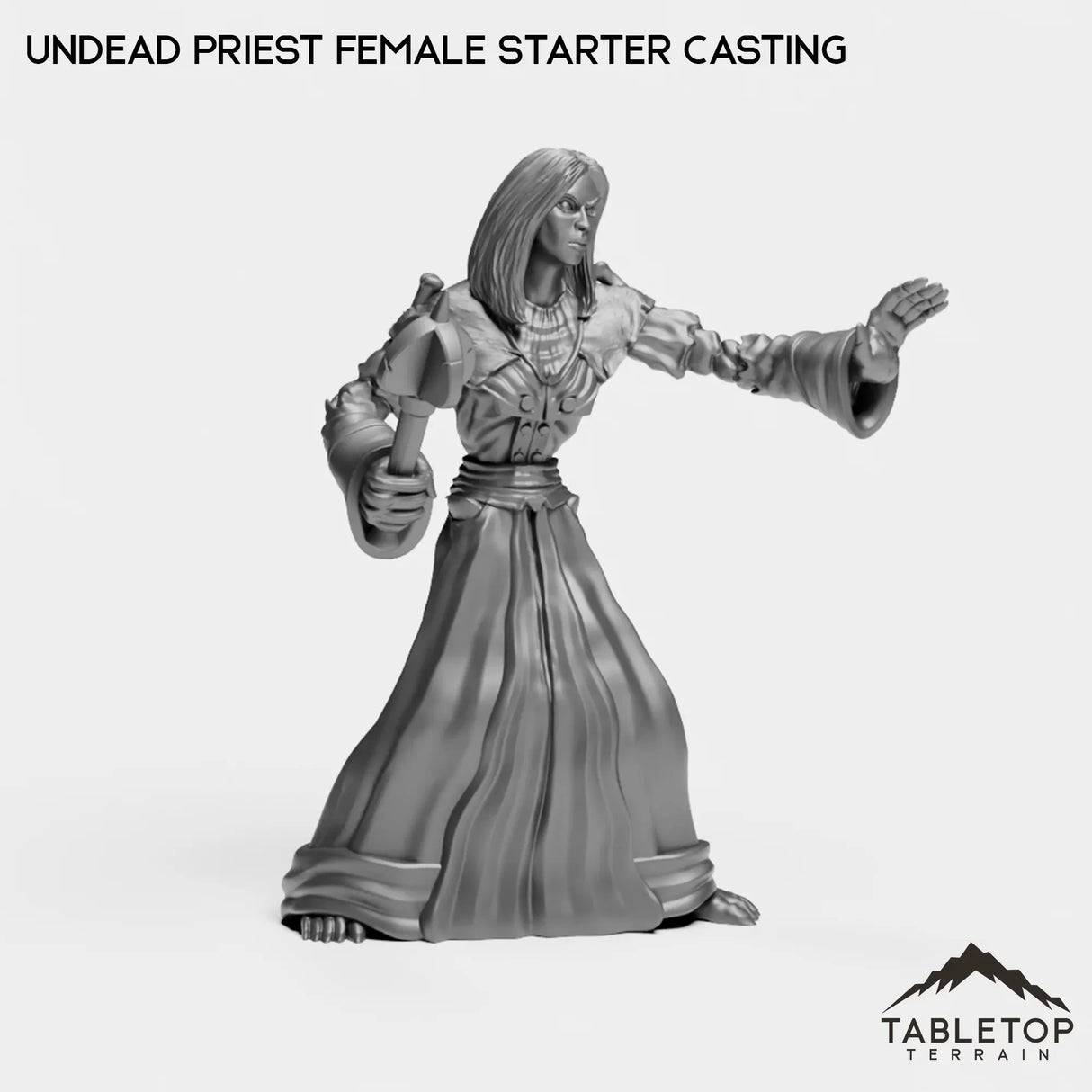 Tabletop Terrain Miniature Undead Starter Priest Female