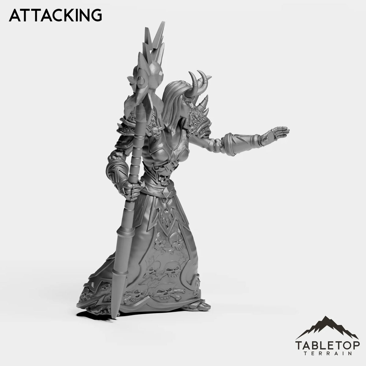 Tabletop Terrain Miniature Undead Warlock Female Tier 1