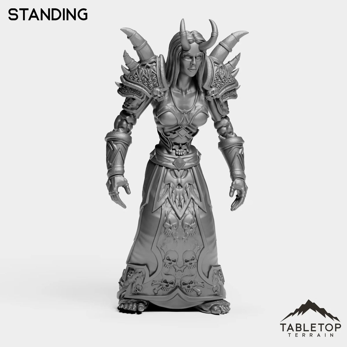 Tabletop Terrain Miniature Undead Warlock Female Tier 1