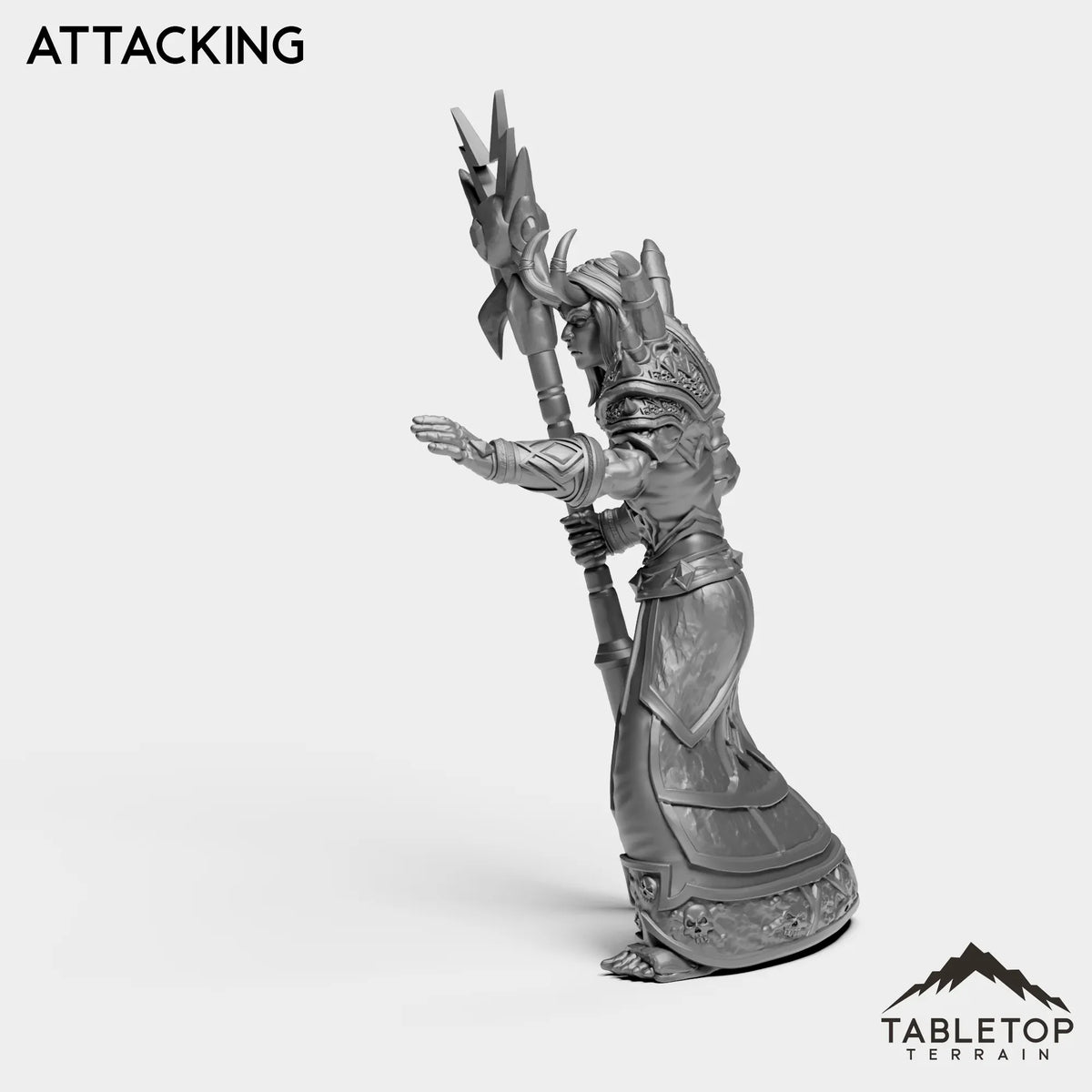 Tabletop Terrain Miniature Undead Warlock Female Tier 1