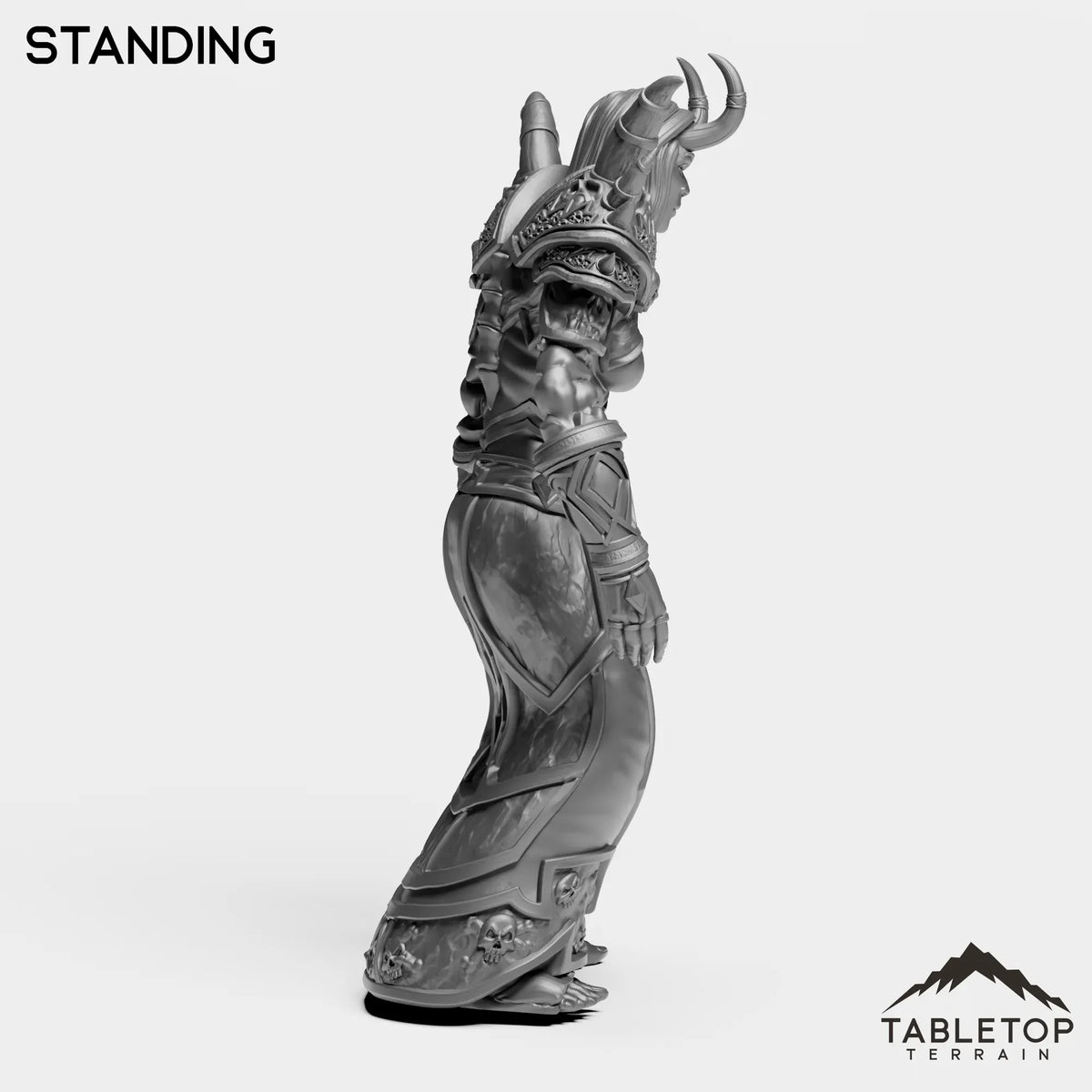 Tabletop Terrain Miniature Undead Warlock Female Tier 1