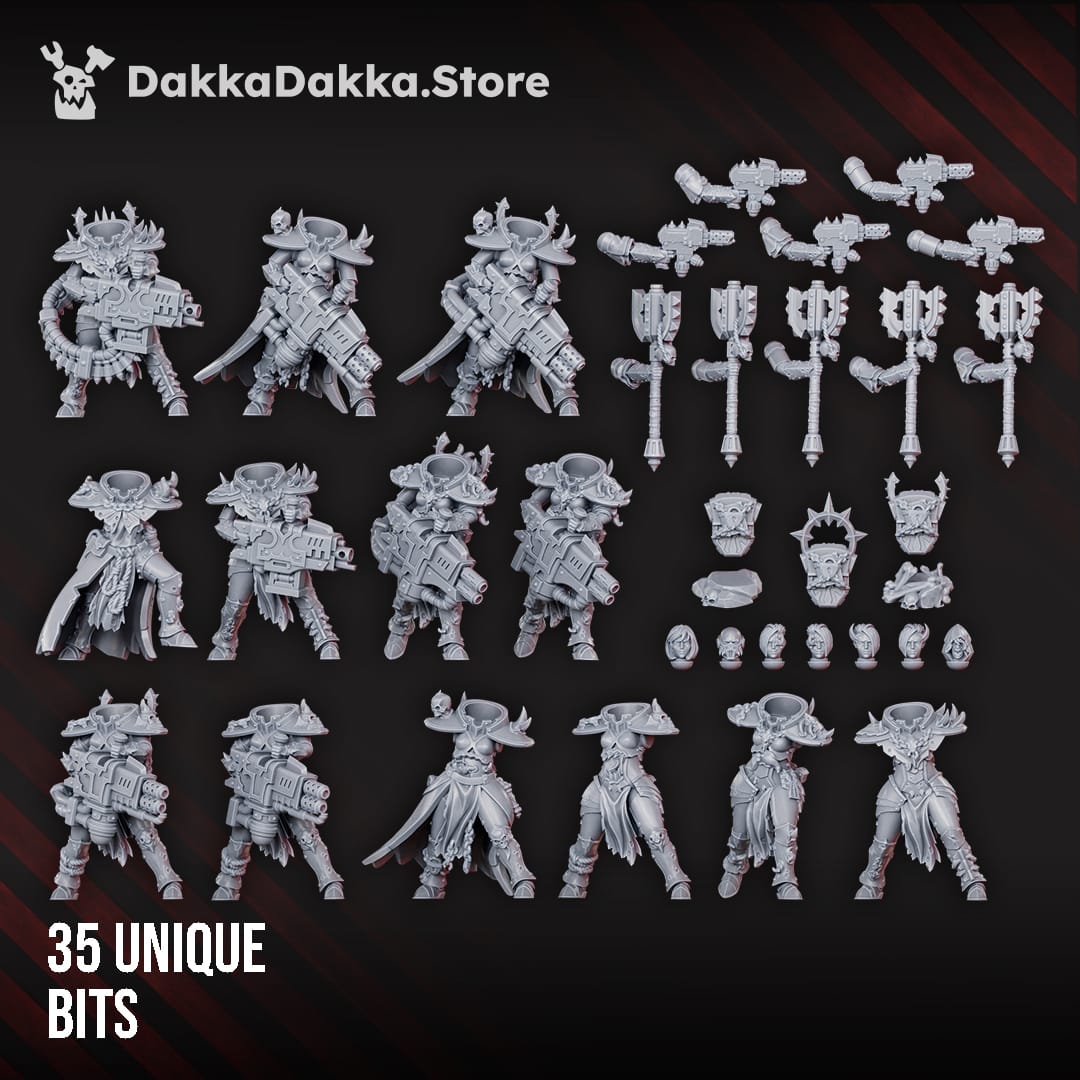 Tabletop Terrain Miniature Unholy BFG Squad (build kit)