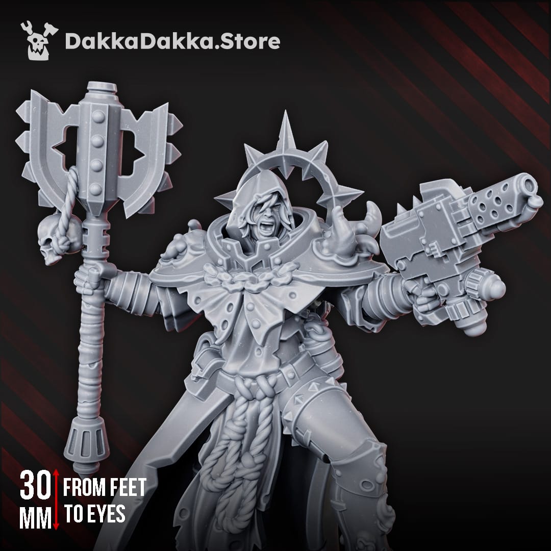 Tabletop Terrain Miniature Unholy Space Coven Heavy Sergeant