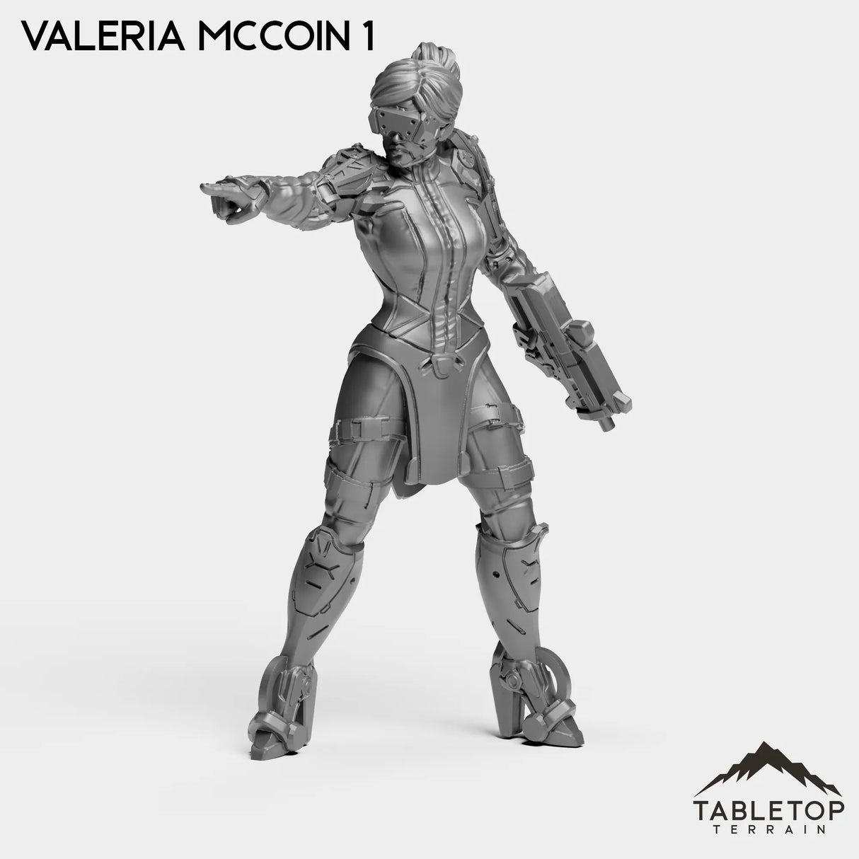 Tabletop Terrain Miniature Valeria McCoin 1 Valeria McCoin - Raid44 Highway Patrol