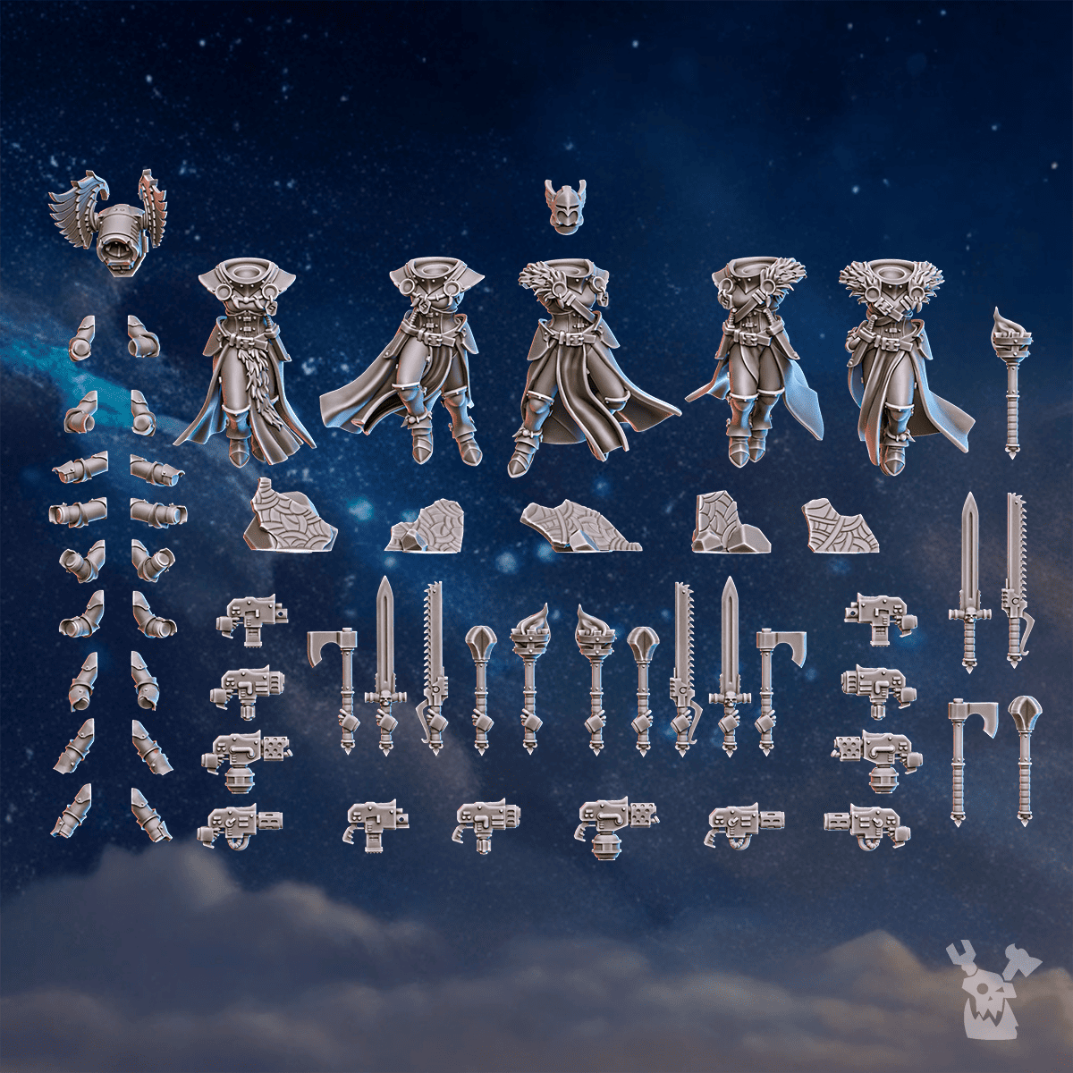 Tabletop Terrain Miniature Valkyries Squad (build kit)
