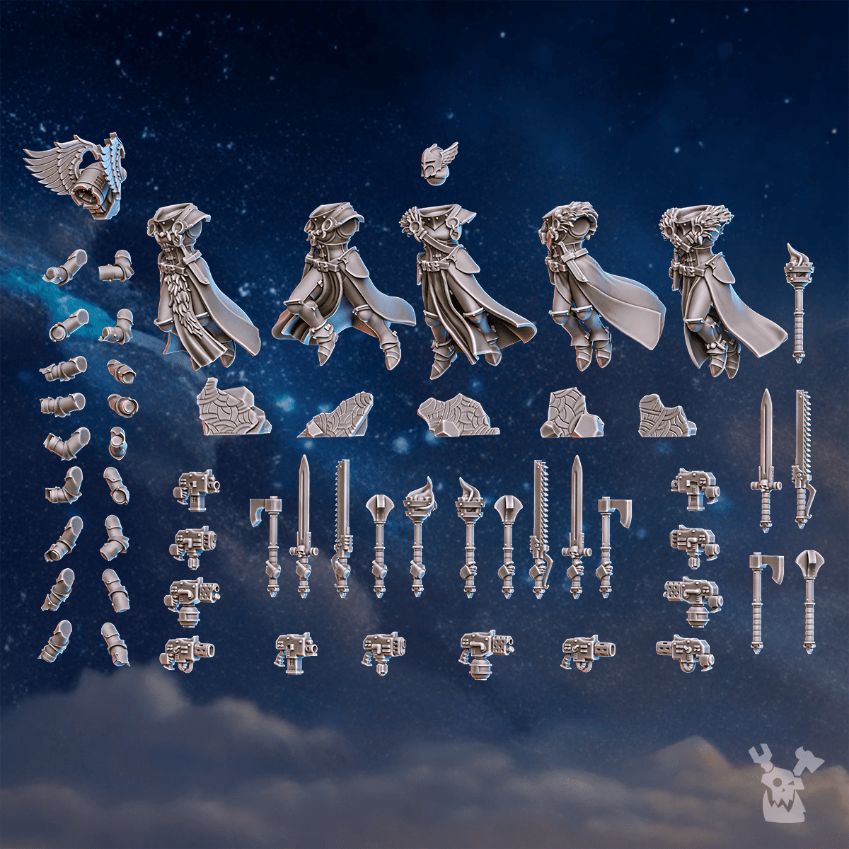 Tabletop Terrain Miniature Valkyries Squad (build kit)