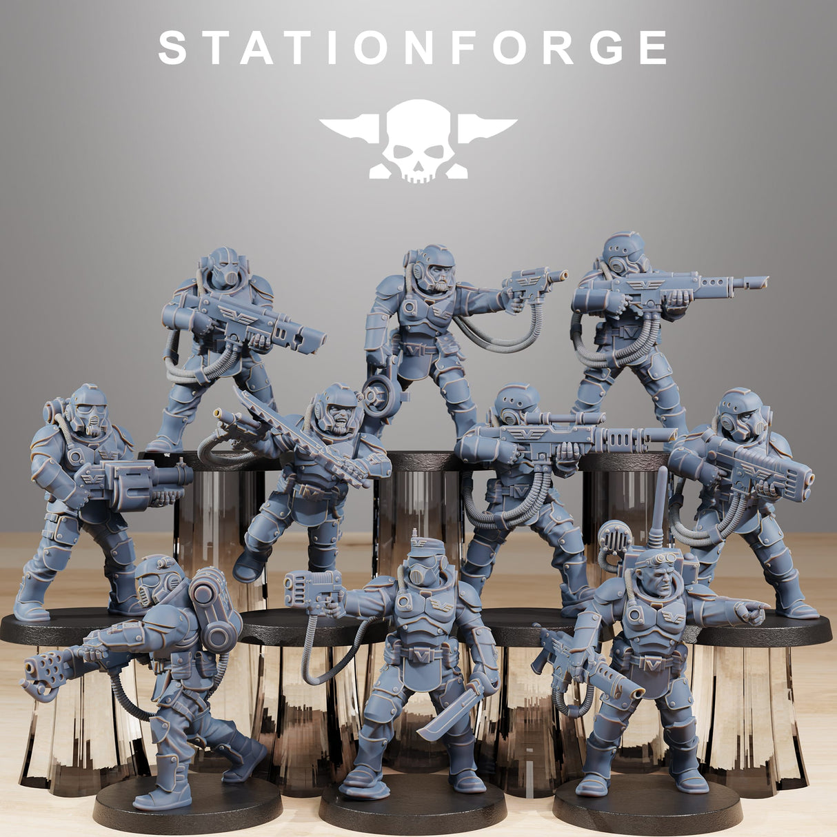 Tabletop Terrain Miniature Vaskar Commandos