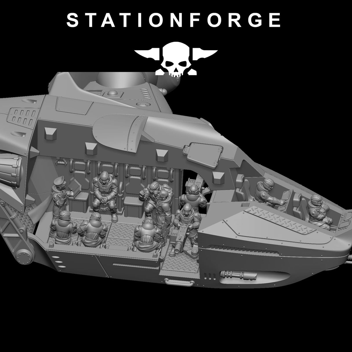 Tabletop Terrain Miniature Vaskar Dropship