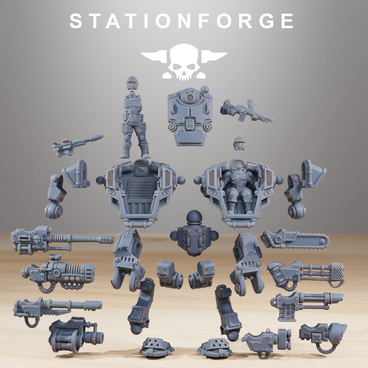 Tabletop Terrain Miniature Vaskar Warmech